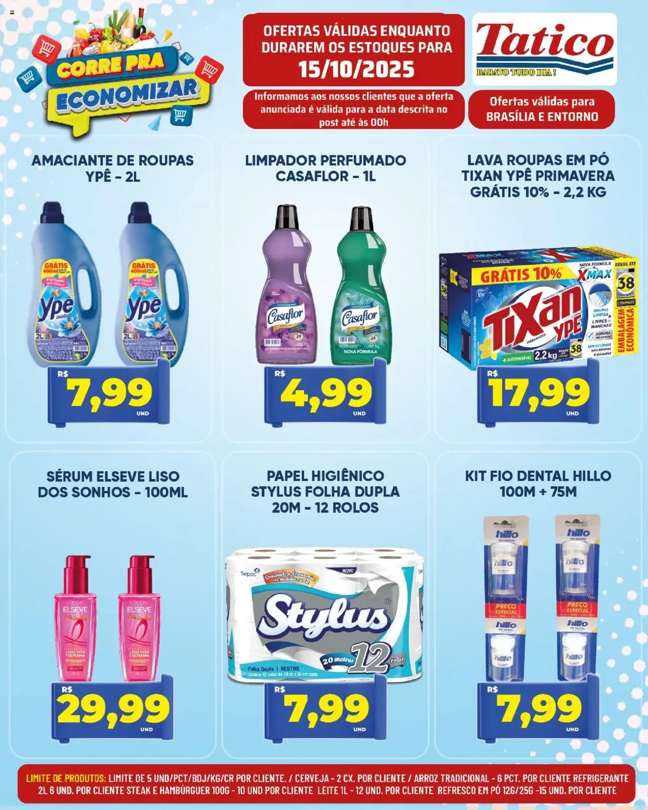 Tatico Folheto - válido de 15.10.2025 | Página: 14 | Produtos: Pó, Sérum, Hambúrguer, Papel higiênico