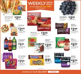 Preview of Kroger weekly ads valid from 22.10.2025 | Page: 2 | Products: Pasta, Chips, Ice cream, Sugar