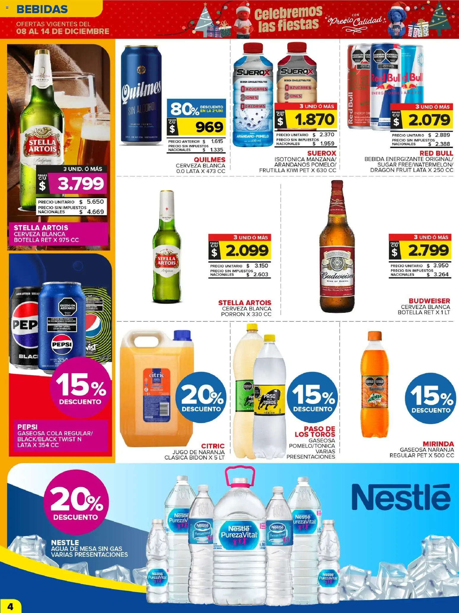 Carrefour Maxi catálogo │ válido desde el 08.12.2025 | Página: 7 | Productos: Botella, Frutilla, Arándanos, Kiwi