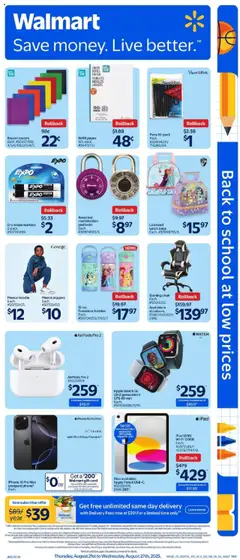Preview of Walmart - Back to School - AB from shop Walmart valid from 21.08.2025