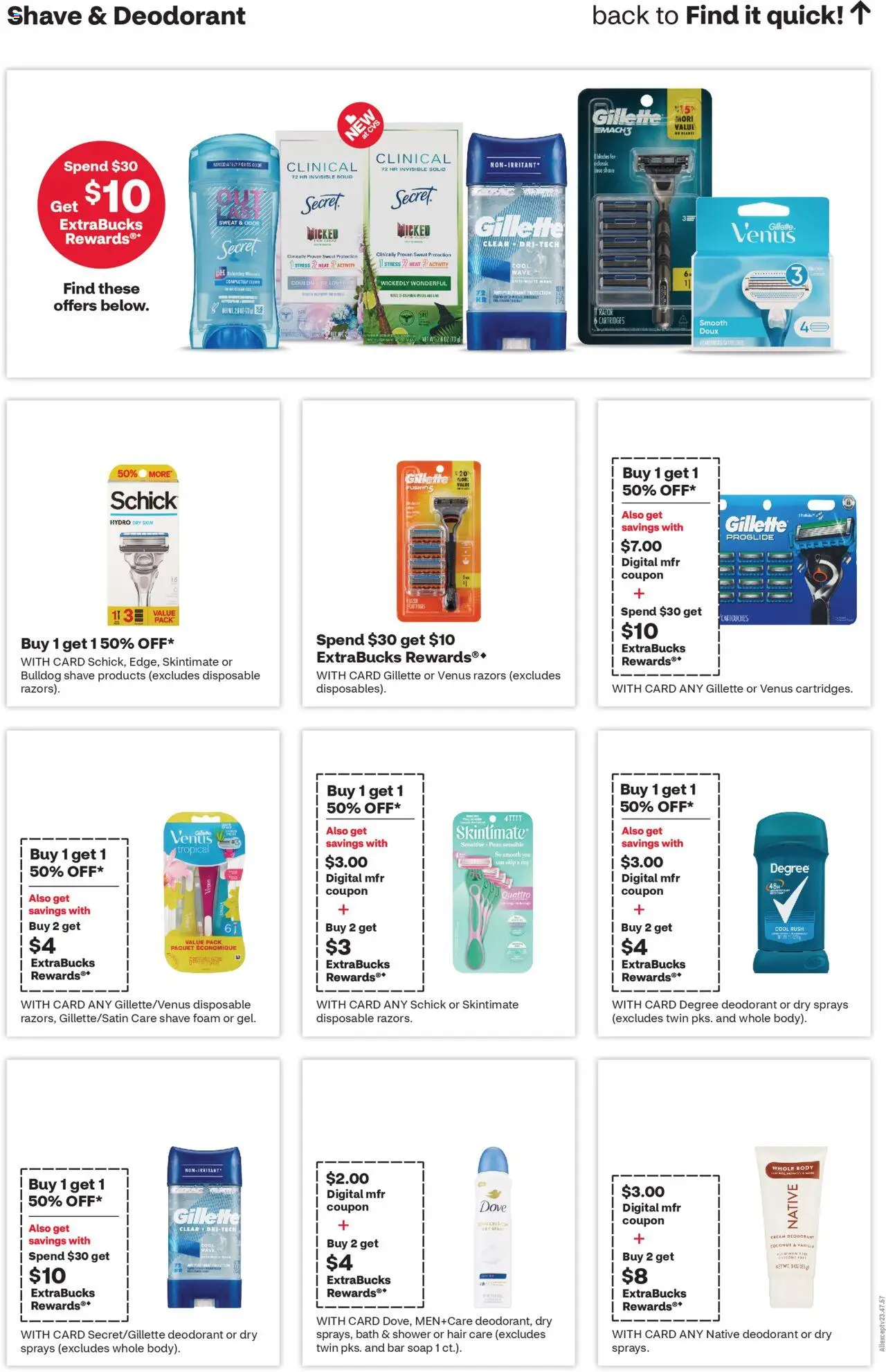 CVS Pharmacy Weekly Ad - FL - valid from 12.10.2025 | Page: 16 | Products: Shower, Antiperspirant, Cream, Bar Soap