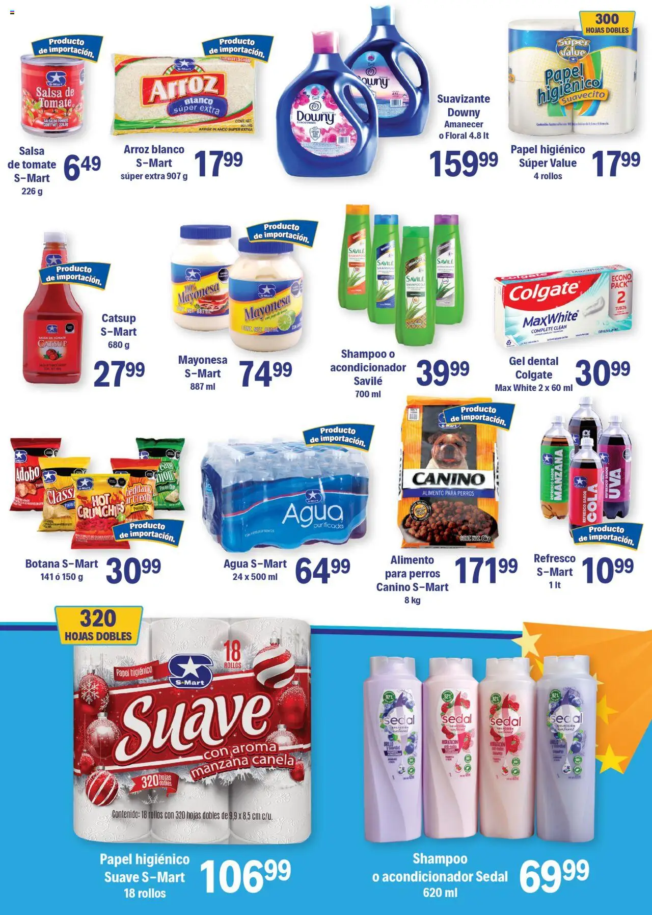 Nuevas ofertas de S-Mart válidas en toda la República Mexicana desde el 21.10.2025. ¡Encuentra las mejores ofertas en S-Mart folleto Chihuahua! | Página: 5 | Productos: Manzana, Catsup, Suavizante, Papel higiénico