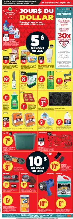 Preview of Canadian Tire - Jours Du Dollar from shop Canadian Tire valid from 30.10.2025