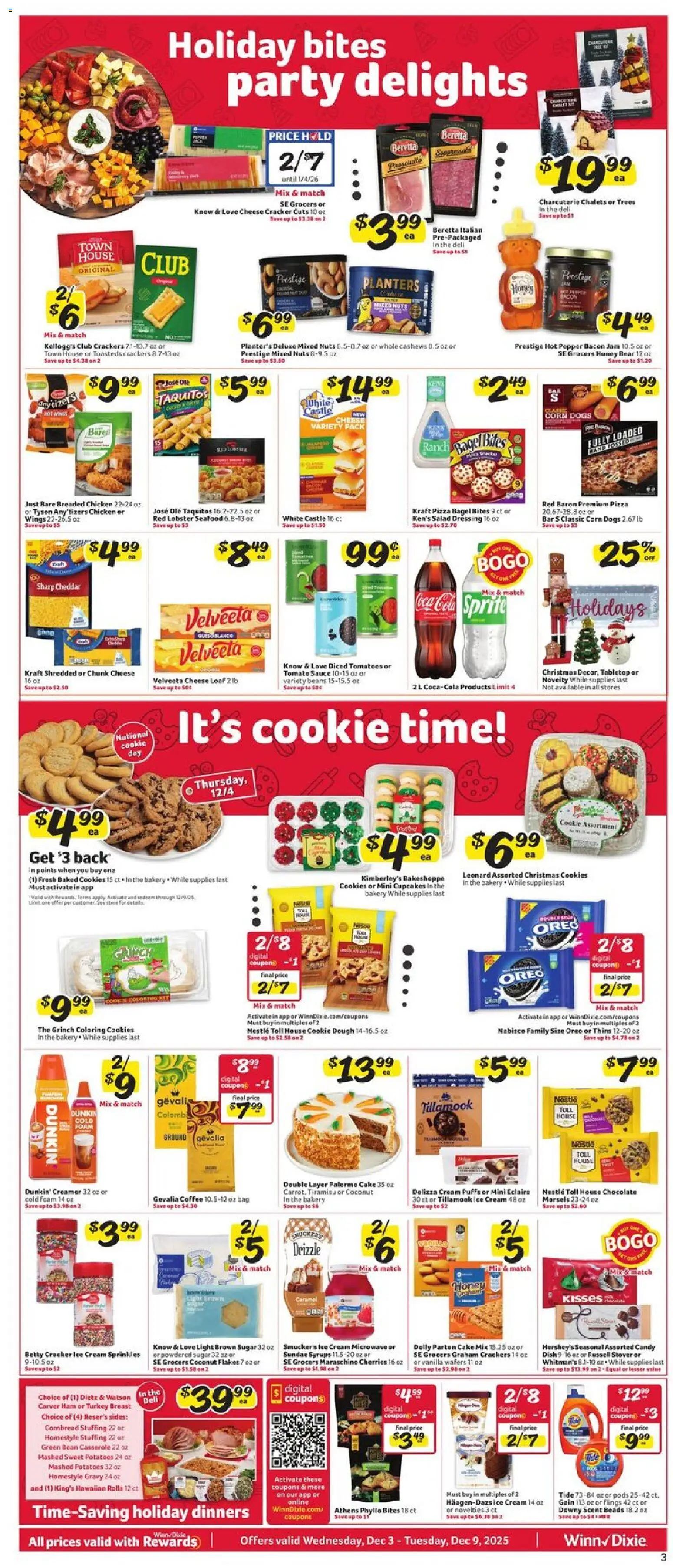 Winn Dixie Weekly Ad - valid from 03.12.2025 | Page: 3 | Products: Corn, Cherries, Coffee, Tomatoes
