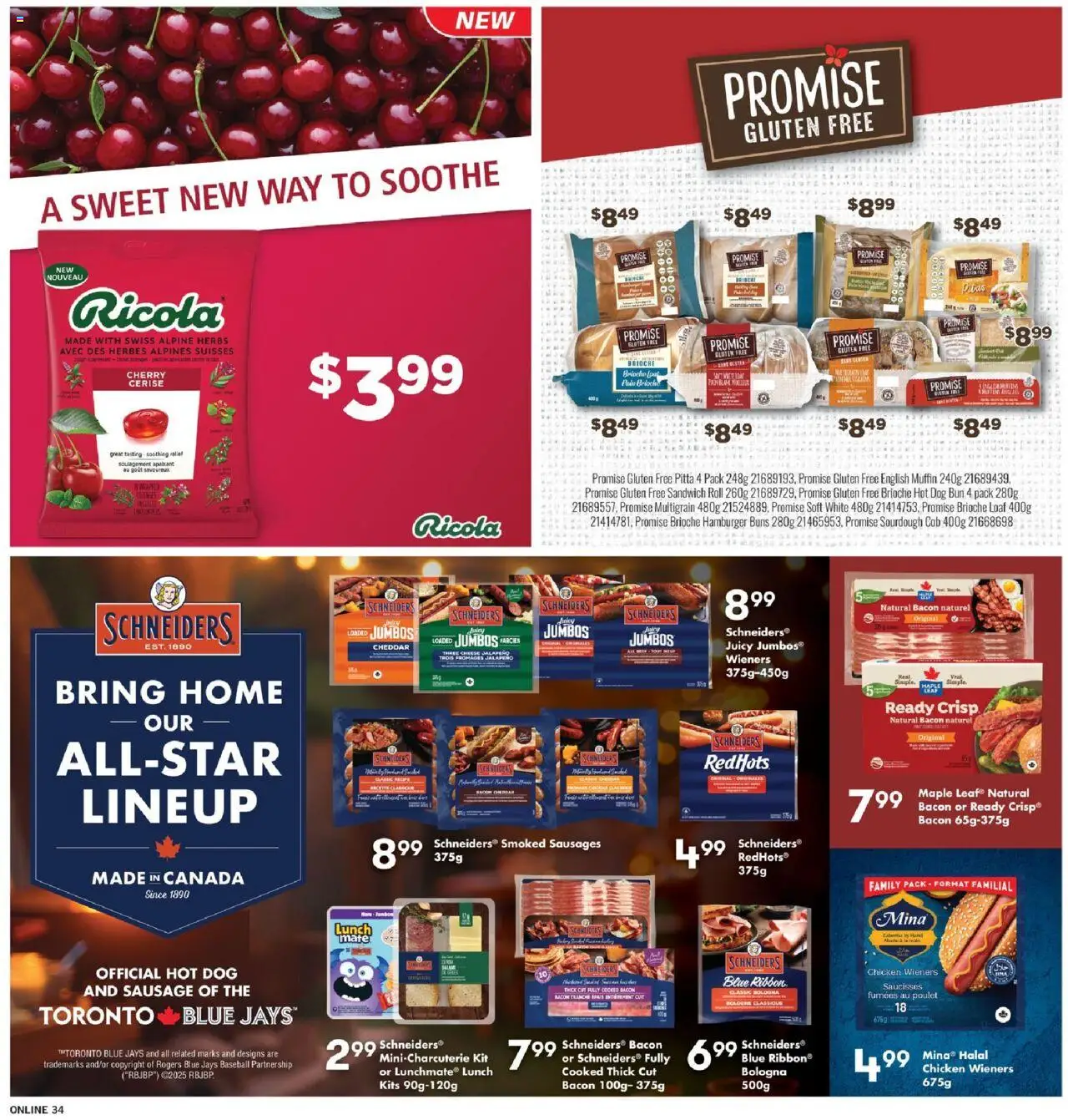 Fortinos flyer valid from 28.08.2025 | Page: 34 | Products: Cheese, Chicken