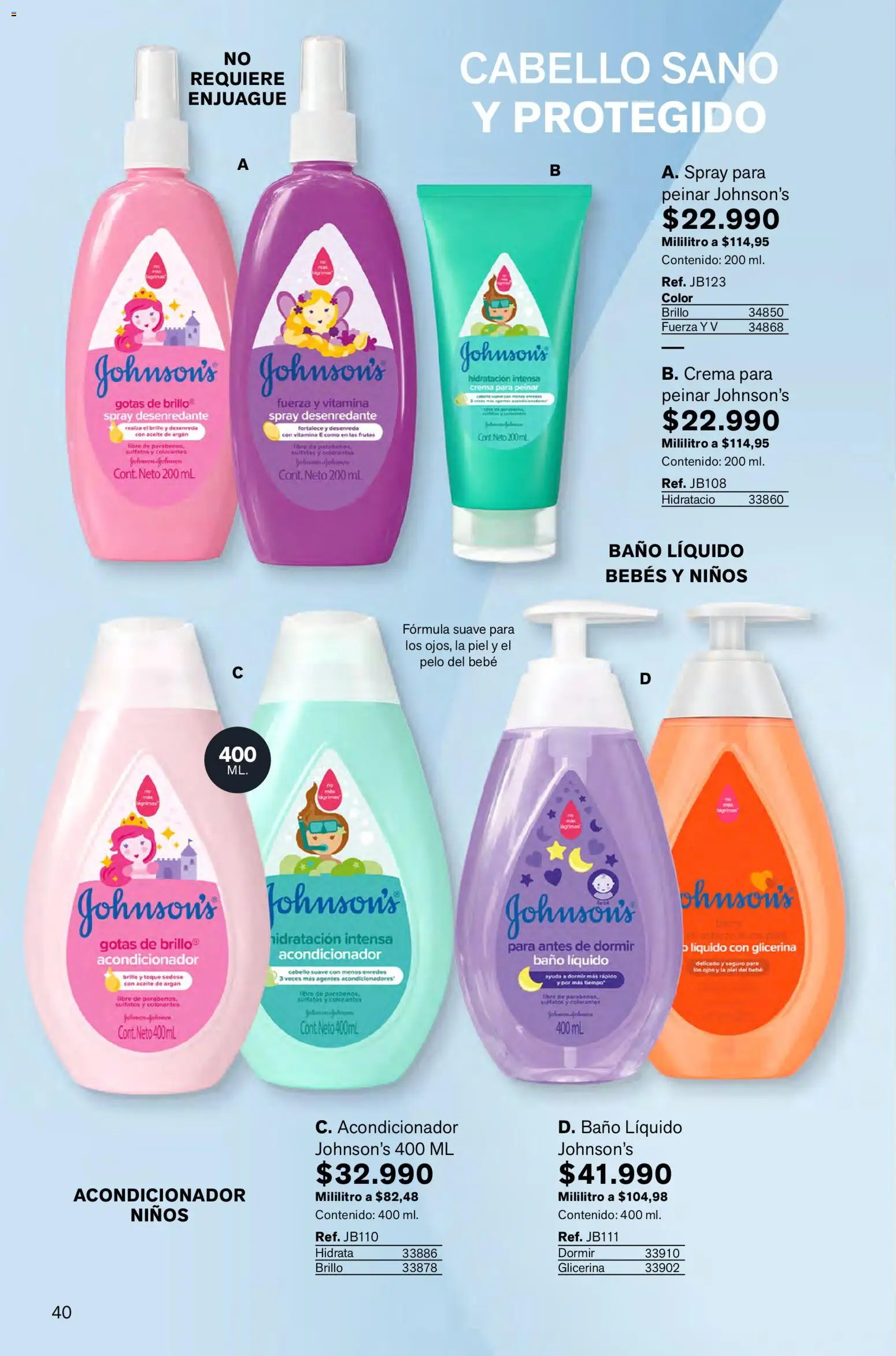 Leonisa revista - valida desde el 05.02.2026 | Página: 40 | Productos: Crema, Brillo, Baño, Acondicionador