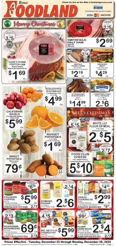 Preview of Foodland weekly ads valid from 23.12.2025