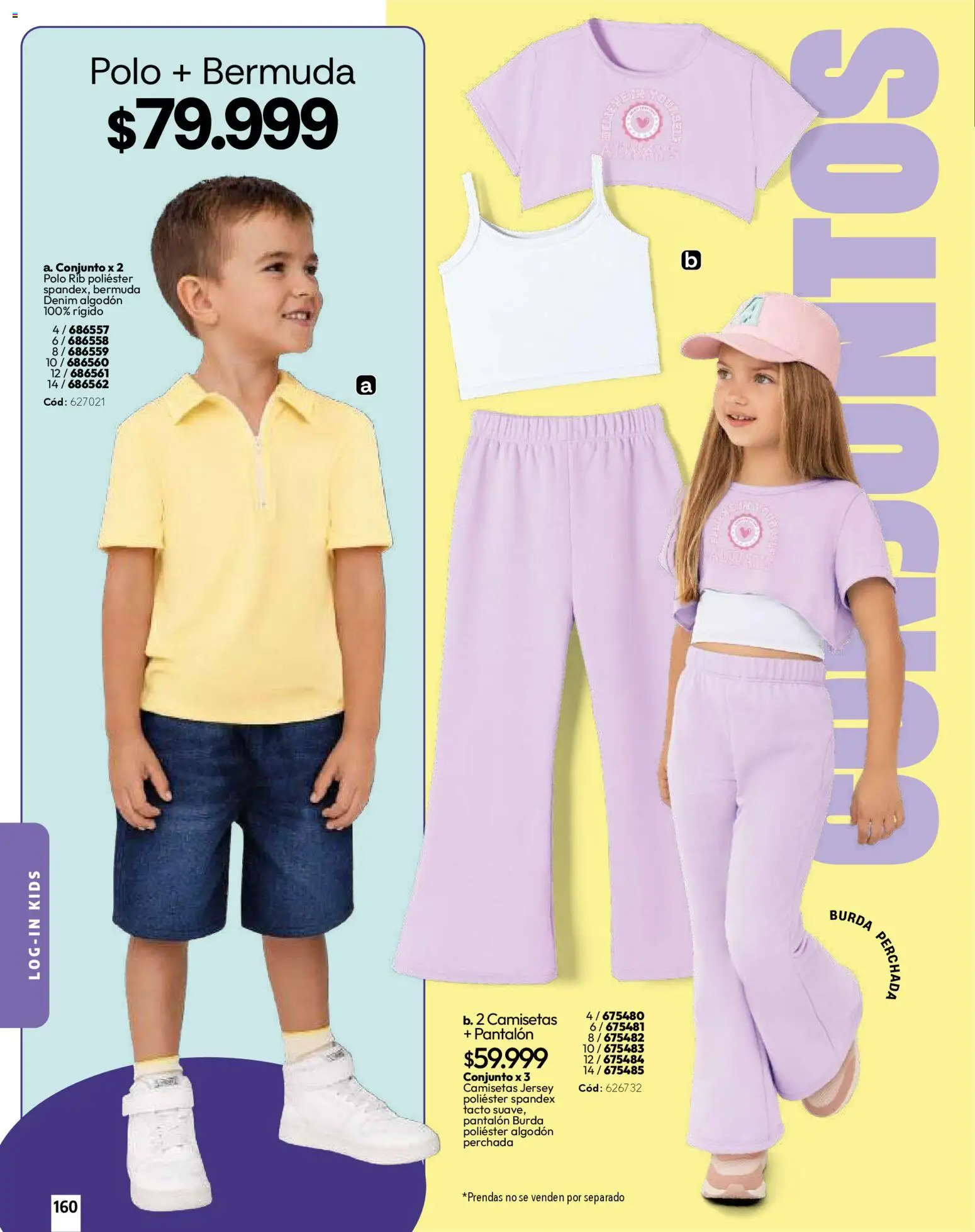 Carmel revista - valida desde el 01.03.2026 | Página: 160 | Productos: Algodón, Bermuda, Conjunto