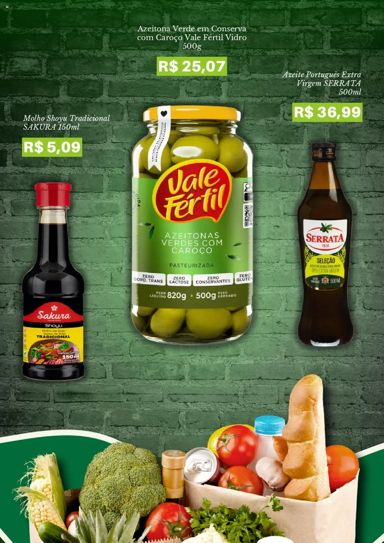 Pão de Açúcar Folheto - válido de 19.08.2025 | Página: 3 | Produtos: Azeitonas, Molho shoyu, Azeite, Soja