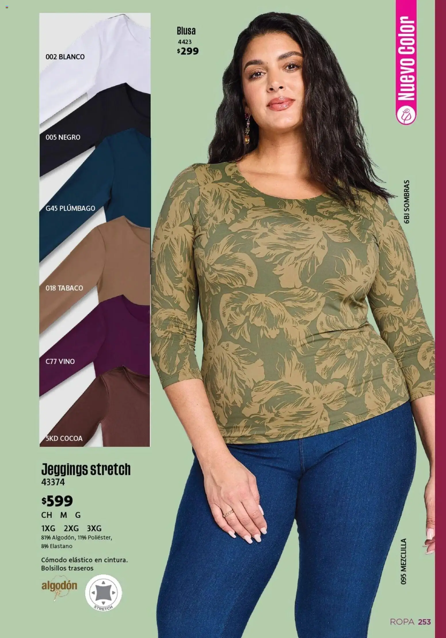 Nuevas ofertas de Ilusión válidas en toda la República Mexicana desde el 01.04.2026. ¡Encuentra las mejores ofertas en Ilusión catálogo Primavera! | Página: 257 | Productos: Blusa, Algodón, Ropa, Vino