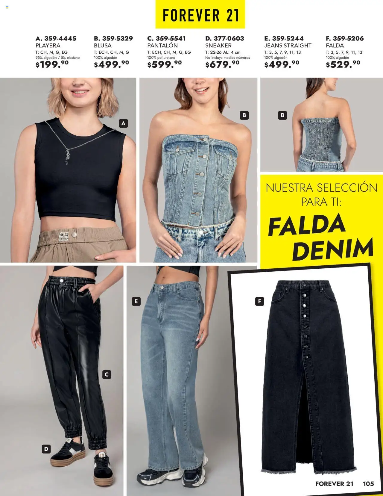 Nuevas ofertas de Andrea válidas en toda la República Mexicana desde el 25.05.2025. ¡Encuentra las mejores ofertas en Andrea - Catálogo Vestir Exterior! | Página: 105 | Productos: Blusa, Algodón, Playera, Falda