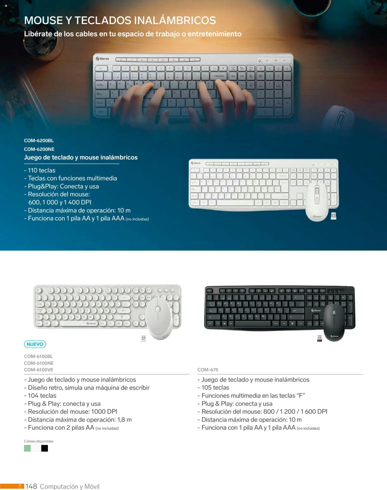 Nuevas ofertas de Steren válidas en toda la República Mexicana desde el 01.01.2026. ¡Encuentra las mejores ofertas en Steren catálogo! | Página: 160 | Productos: Mouse, Movil, Juego, Teclado