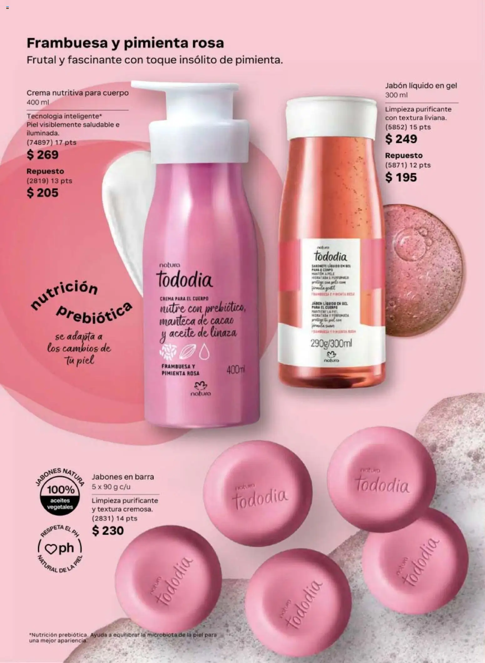 Nuevas ofertas de Natura válidas en toda la República Mexicana desde el 20.02.2026. ¡Encuentra las mejores ofertas en Natura campaña 4 2026! | Página: 106 | Productos: Jabón líquido, Pimienta, Barra, Jabón