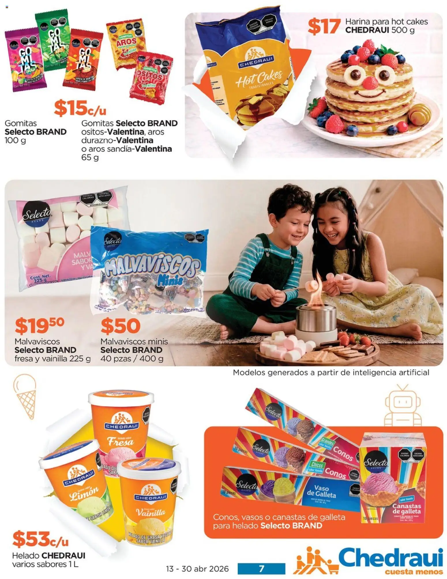 Nuevas ofertas de Chedraui válidas en toda la República Mexicana desde el 13.04.2026. ¡Encuentra las mejores ofertas en Chedraui folleto! | Página: 7 | Productos: Fresa, Limón, Vasos, Gomitas