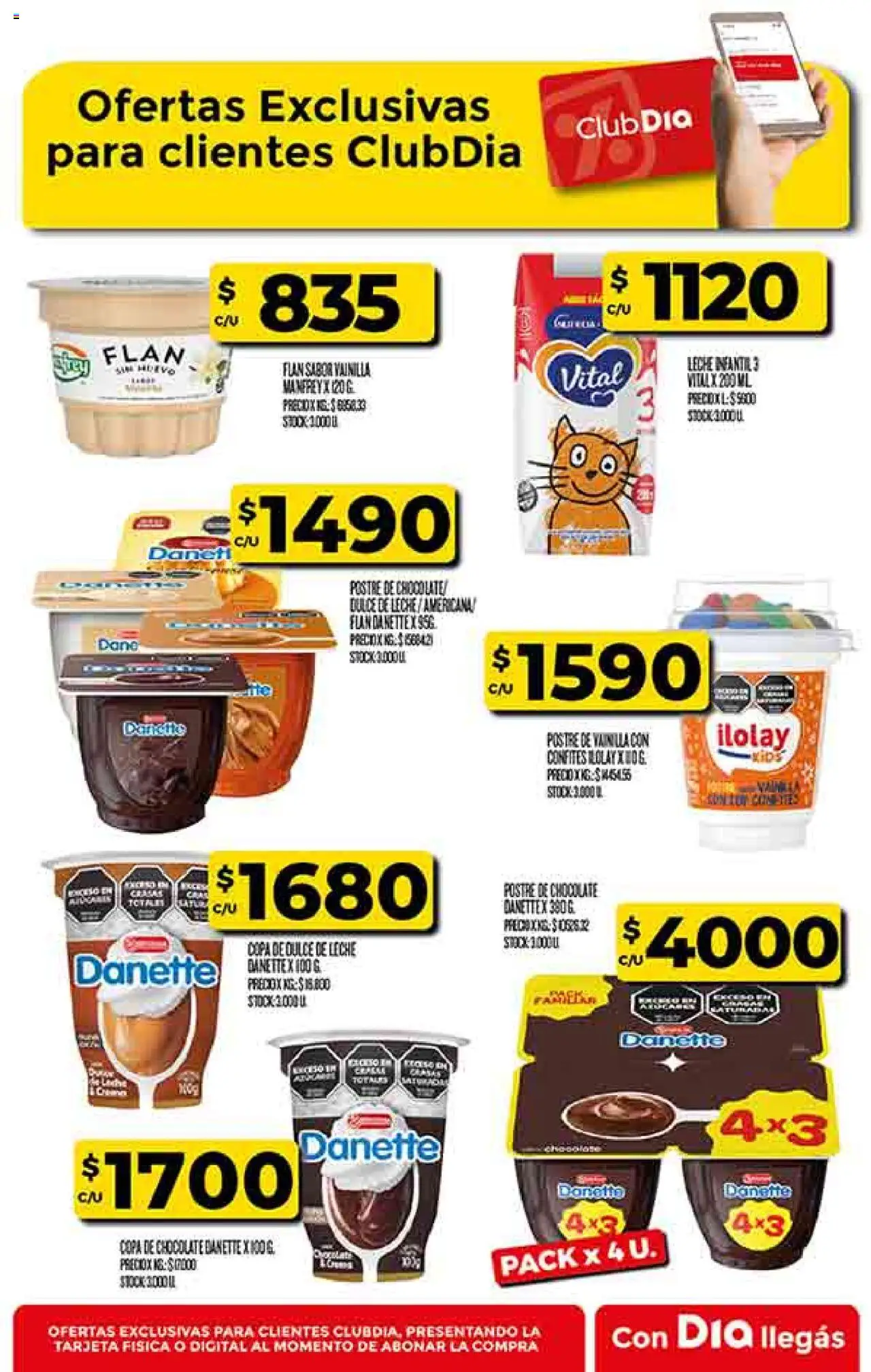Supermercado DIA Ofertas │ válido desde el 20.08.2025 | Página: 40 | Productos: Dulce de leche, Leche, Chocolate