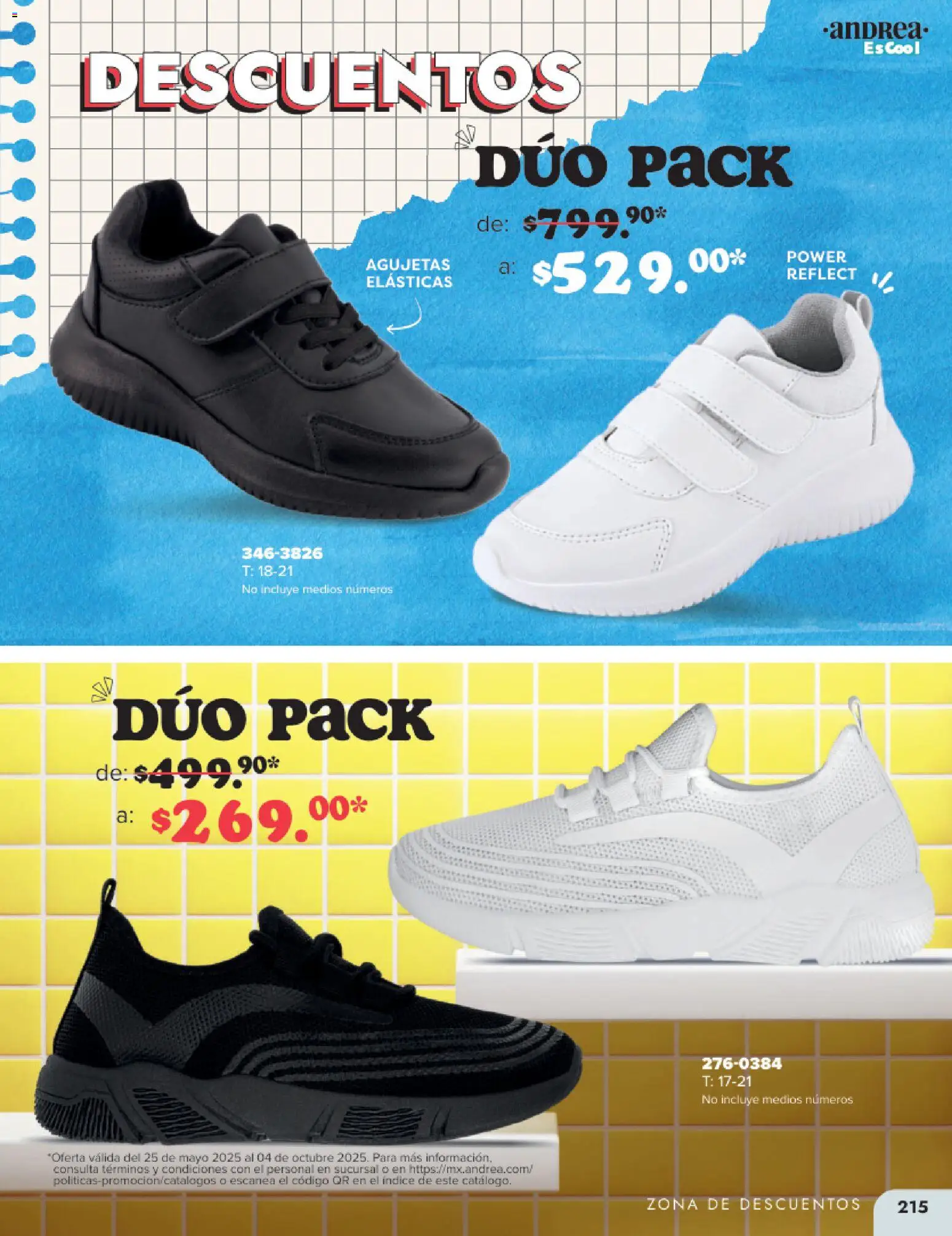 Nuevas ofertas de Andrea válidas en toda la República Mexicana desde el 25.05.2025. ¡Encuentra las mejores ofertas en Andrea catálogo Colegial ! | Página: 215