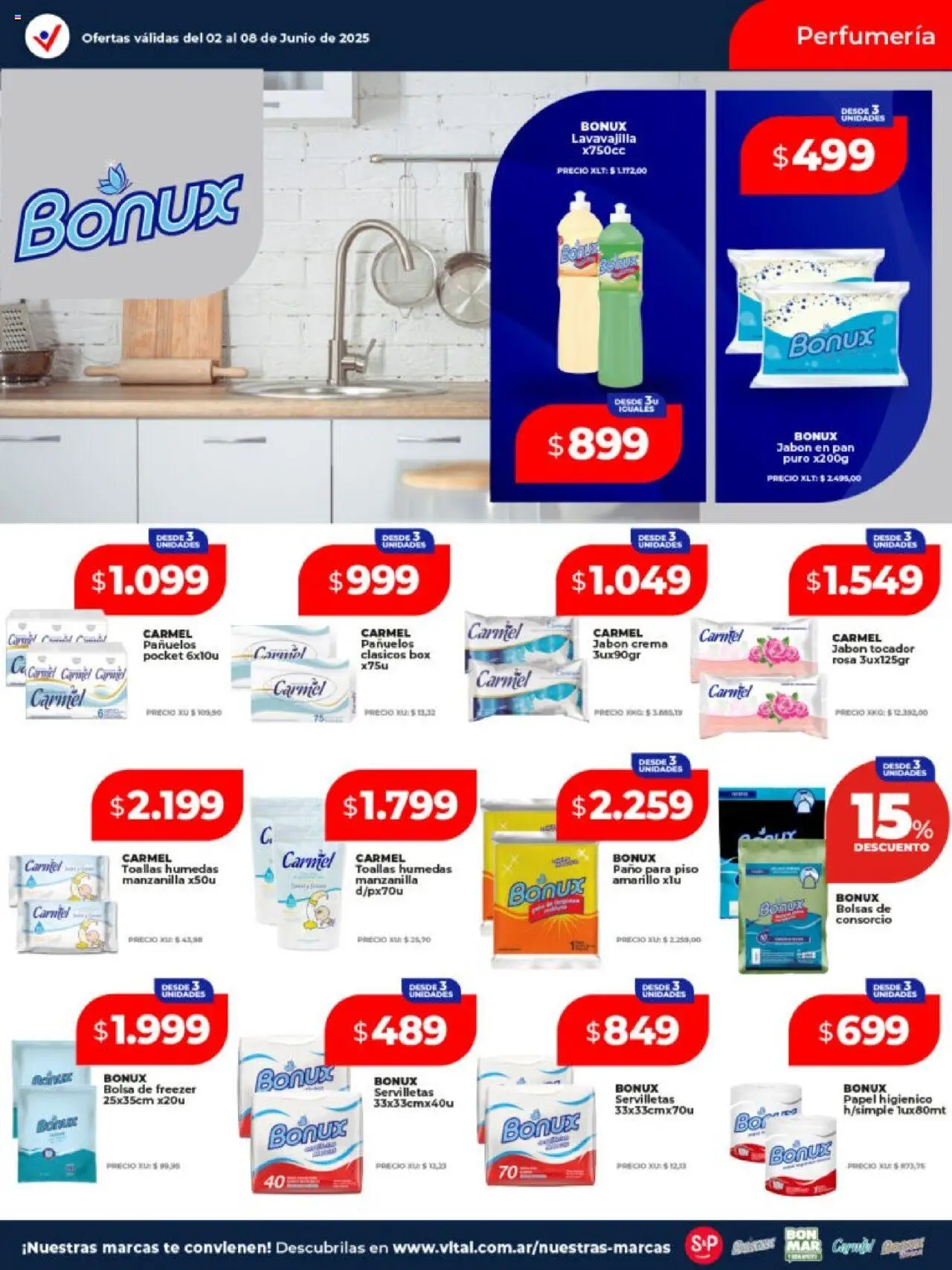 Vital - Ofertas de semana - Posadas │ válido desde el 02.06.2025 | Página: 10 | Productos: Papel higiénico, Toallas, Freezer, Té