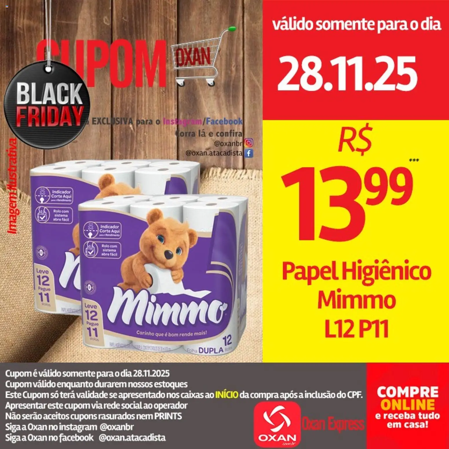 Oxan Atacadista Folheto - válido de 28.11.2025 | Página: 13 | Produtos: Rolo, Papel higiênico