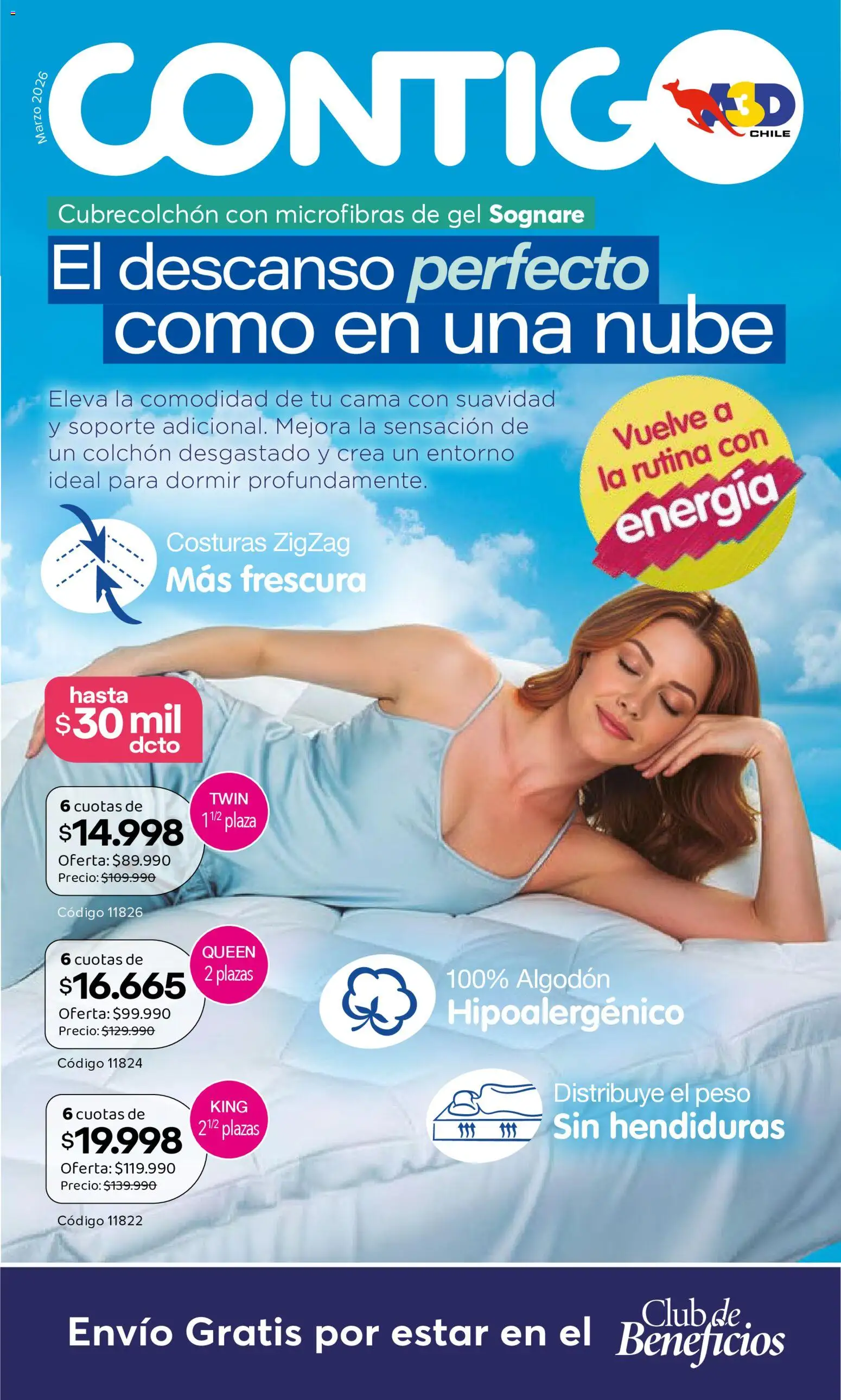 A3D ofertas  │ válido desde el 12.03.2026 | Página: 1 | Productos: Peso, Cama, Colchón, Algodón