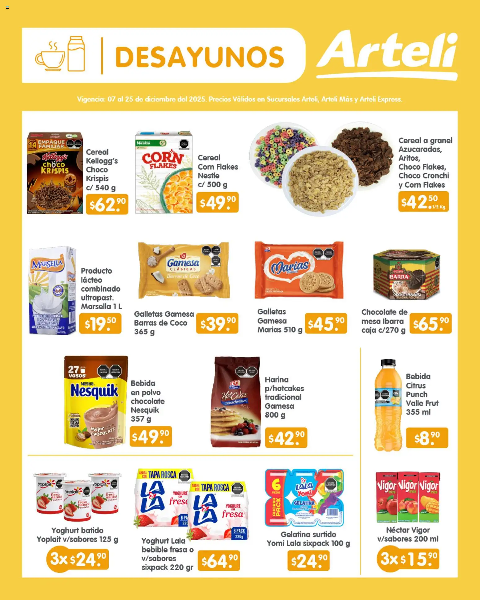 Nuevas ofertas de Arteli válidas en toda la República Mexicana desde el 07.12.2025. ¡Encuentra las mejores ofertas en Arteli folleto Quincenal! | Página: 4 | Productos: Harina, Galletas, Caja, Polvo