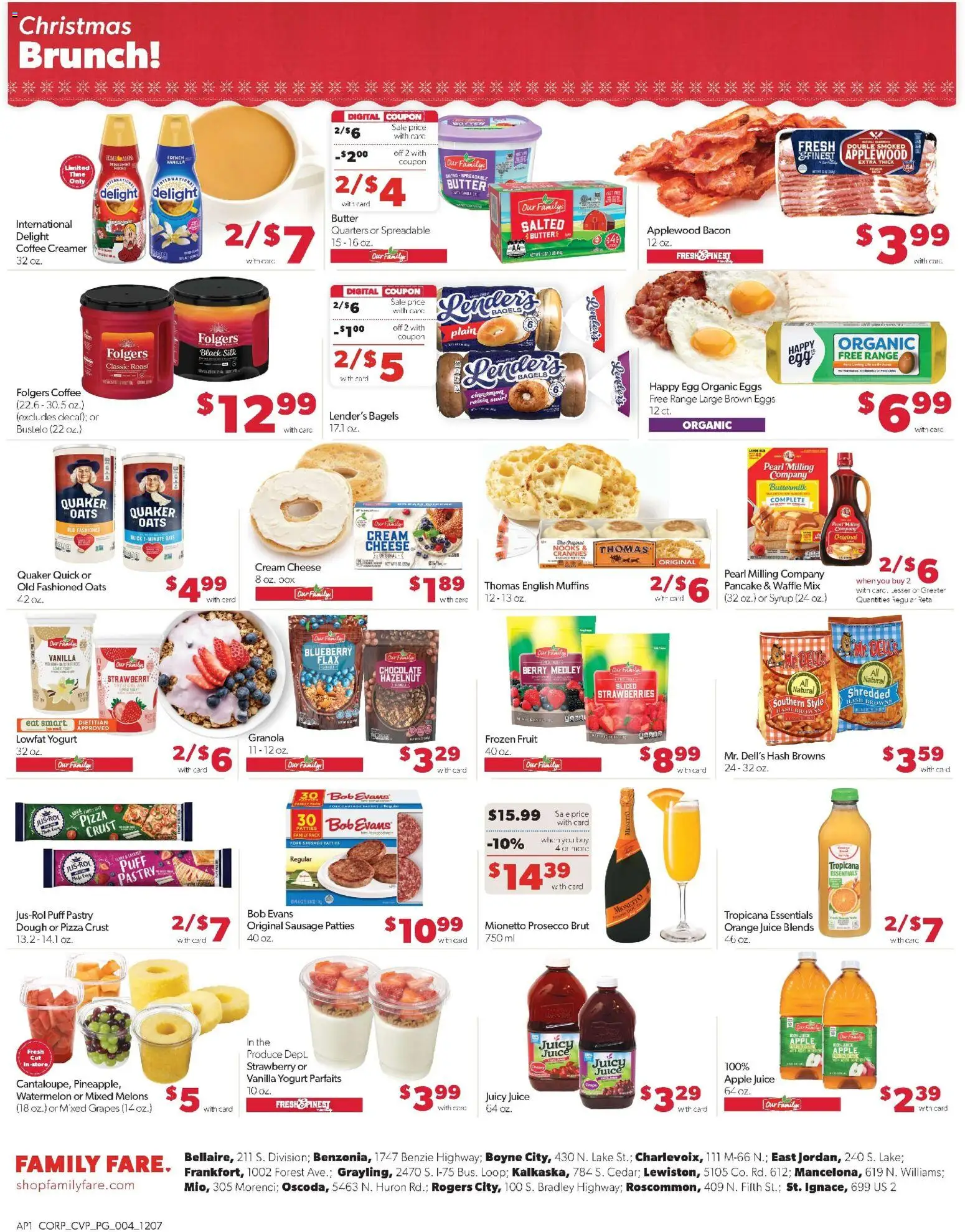 Family Fare Weekly Ad - MI - valid from 07.12.2025 | Page: 7 | Products: Butter, Eggs, Strawberries, Sausage