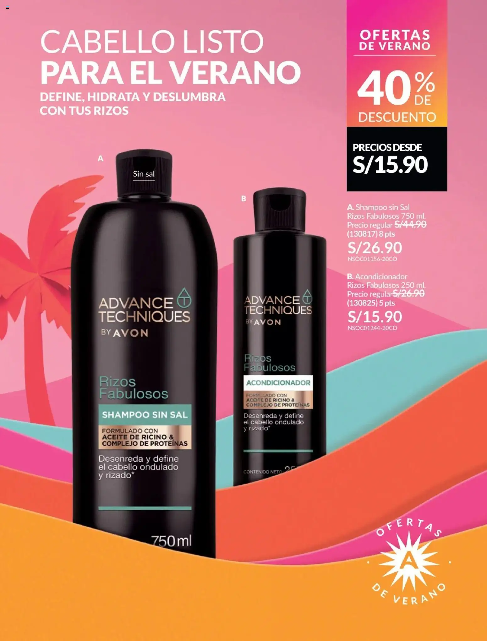 Catálogo Avon válido desde 01.01.2026 | Página: 240 | Productos: Shampoo, Acondicionador, Aceite