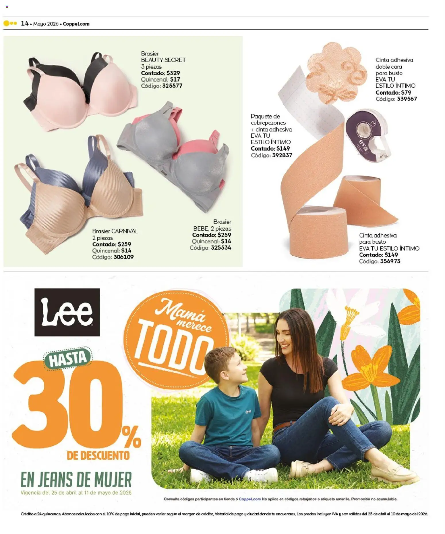 Nuevas ofertas de Coppel válidas en toda la República Mexicana desde el 25.04.2026. ¡Encuentra las mejores ofertas en Coppel catálogo Claro que la vas a querer! | Página: 14 | Productos: Cinta, Té