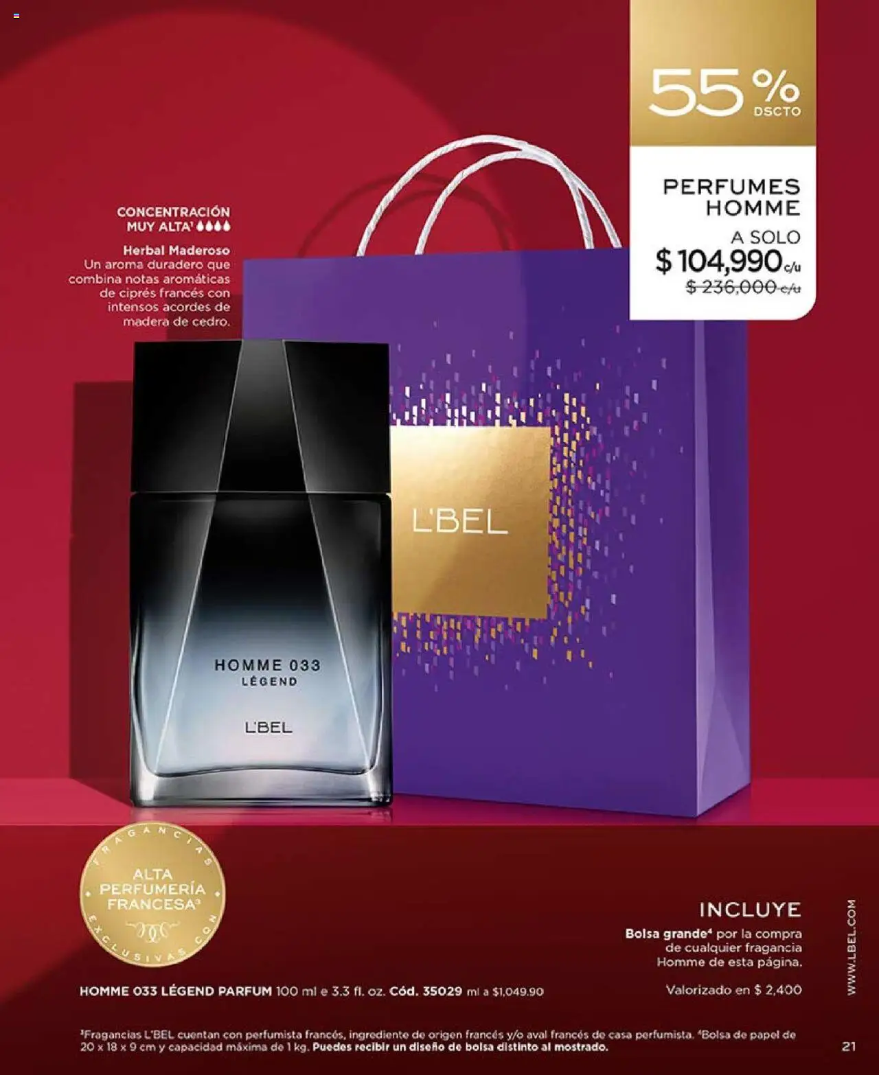 L'Bel revista - valida desde el 29.07.2025 | Página: 21 | Productos: Bolsa, Fragancia
