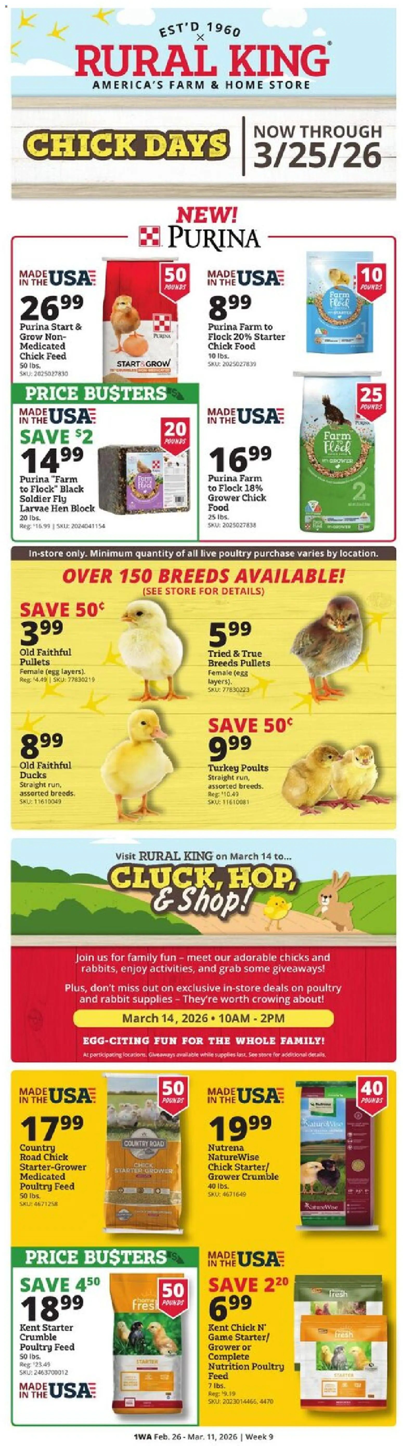 Rural King Weekly Ad - valid from 26.02.2026 | Page: 1