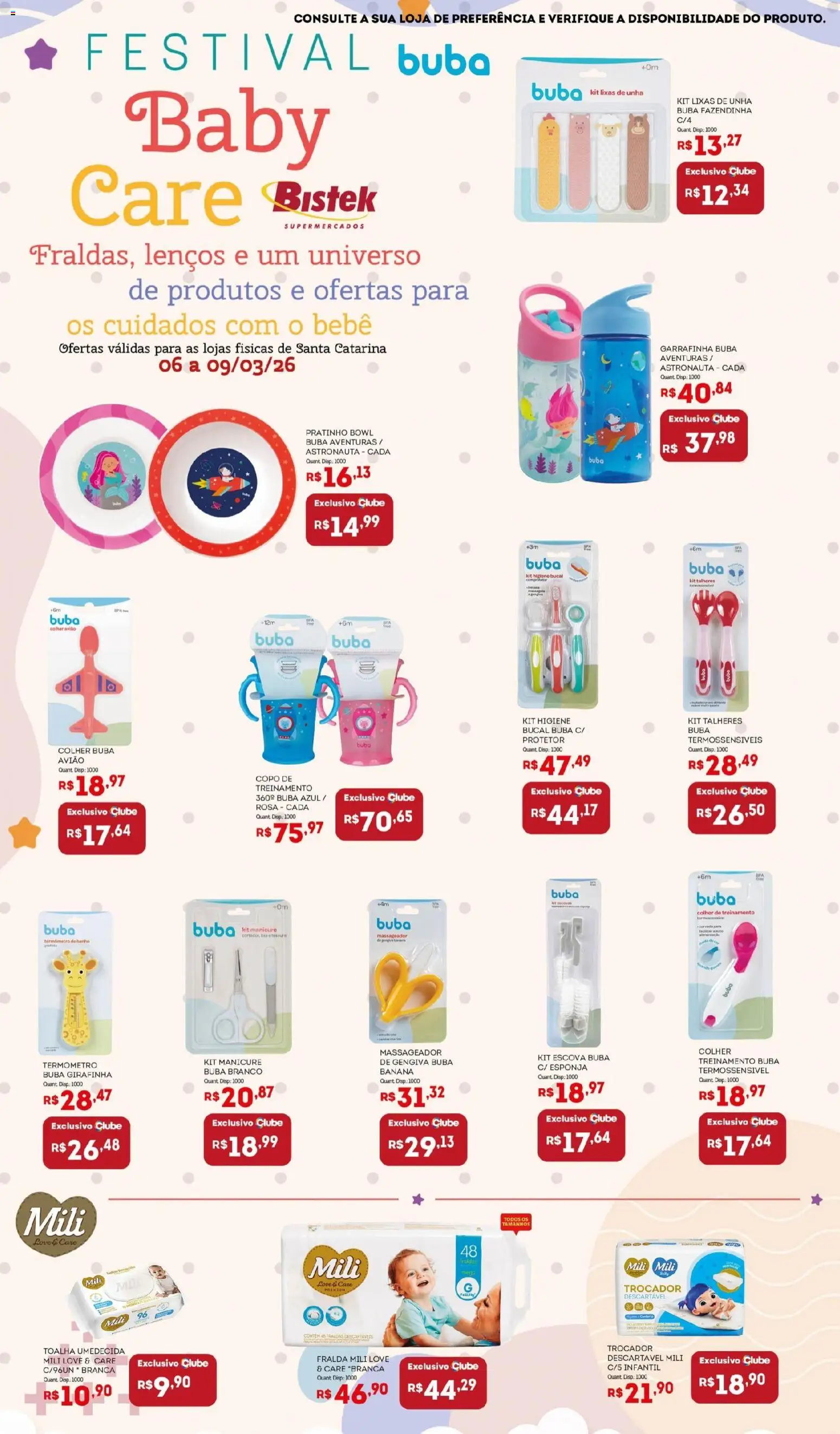 Bistek Supermercados Folheto - válido de 06.03.2026 | Página: 3 | Produtos: Termômetro, Esponja, Tesoura, Massageador