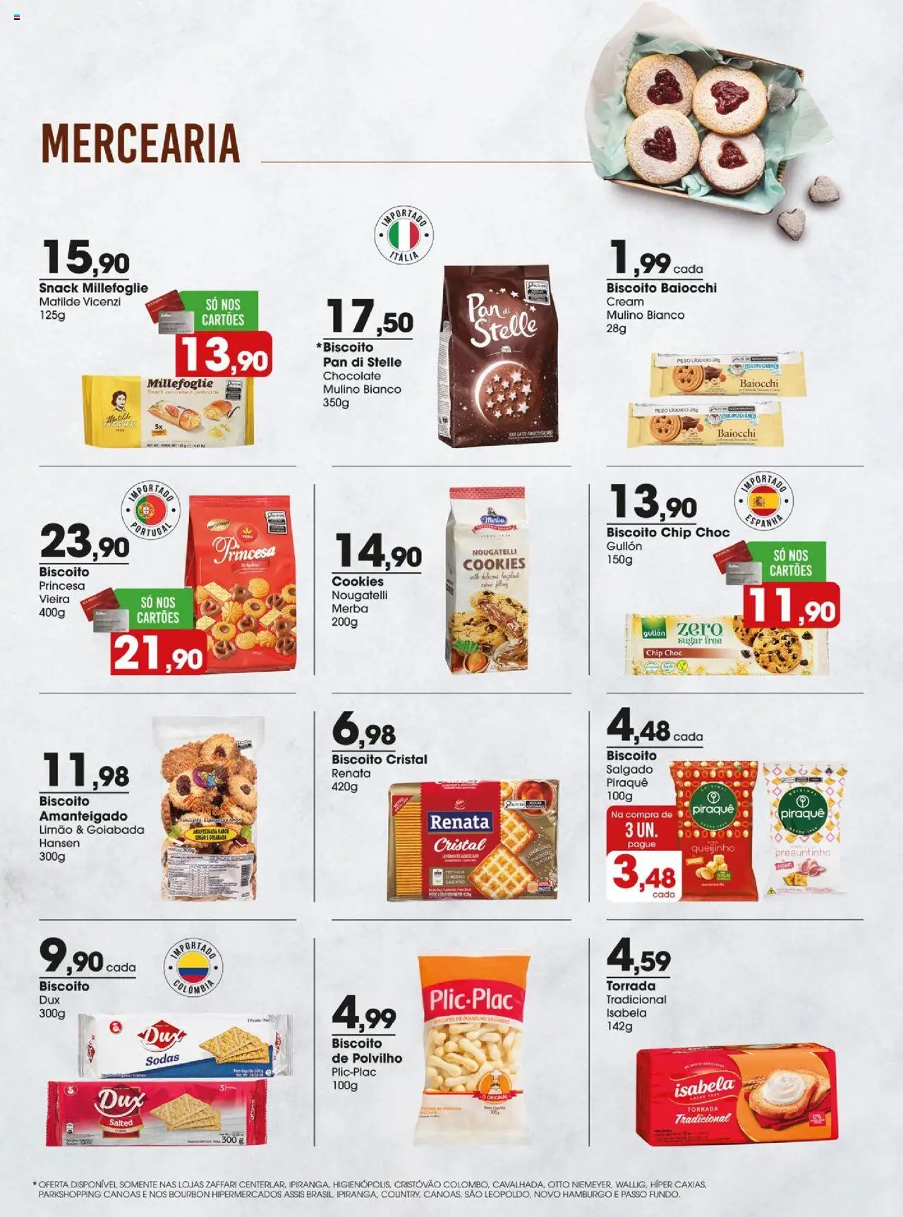 Zaffari Folheto - válido de 29.07.2025 | Página: 7 | Produtos: Biscoito, Polvilho, Bourbon, Goiabada