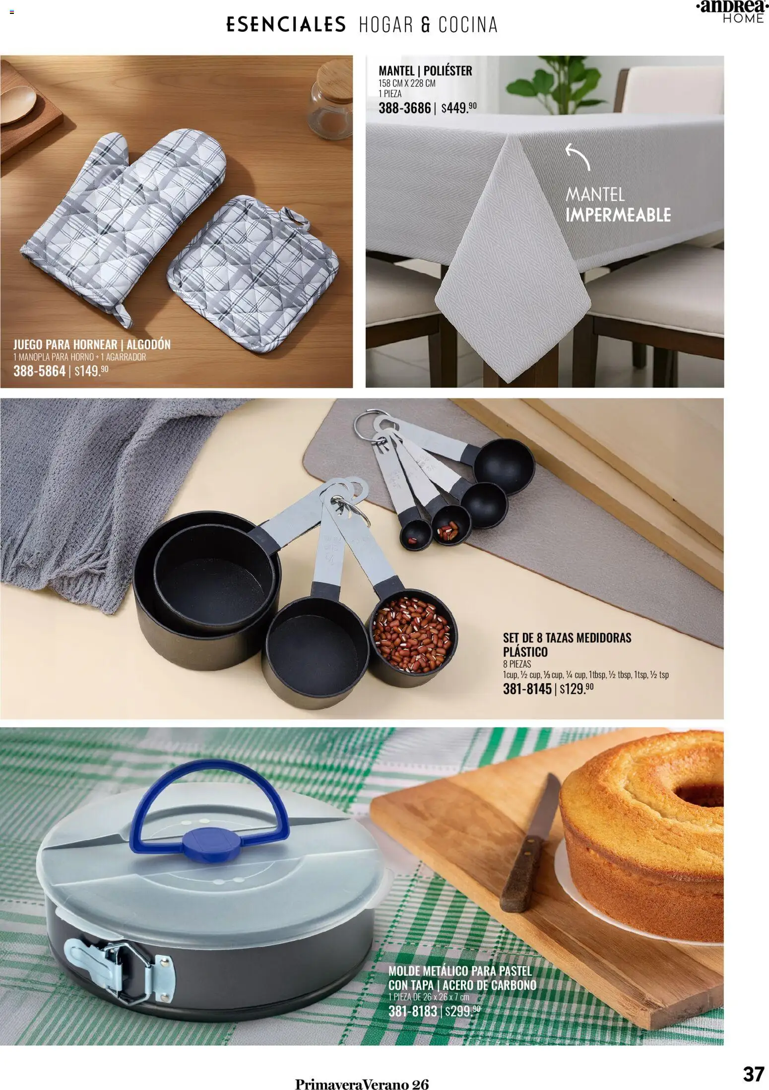 Nuevas ofertas de Andrea válidas en toda la República Mexicana desde el 25.01.2026. ¡Encuentra las mejores ofertas en Andrea catálogo Tu hogar esta primavera! | Página: 37
