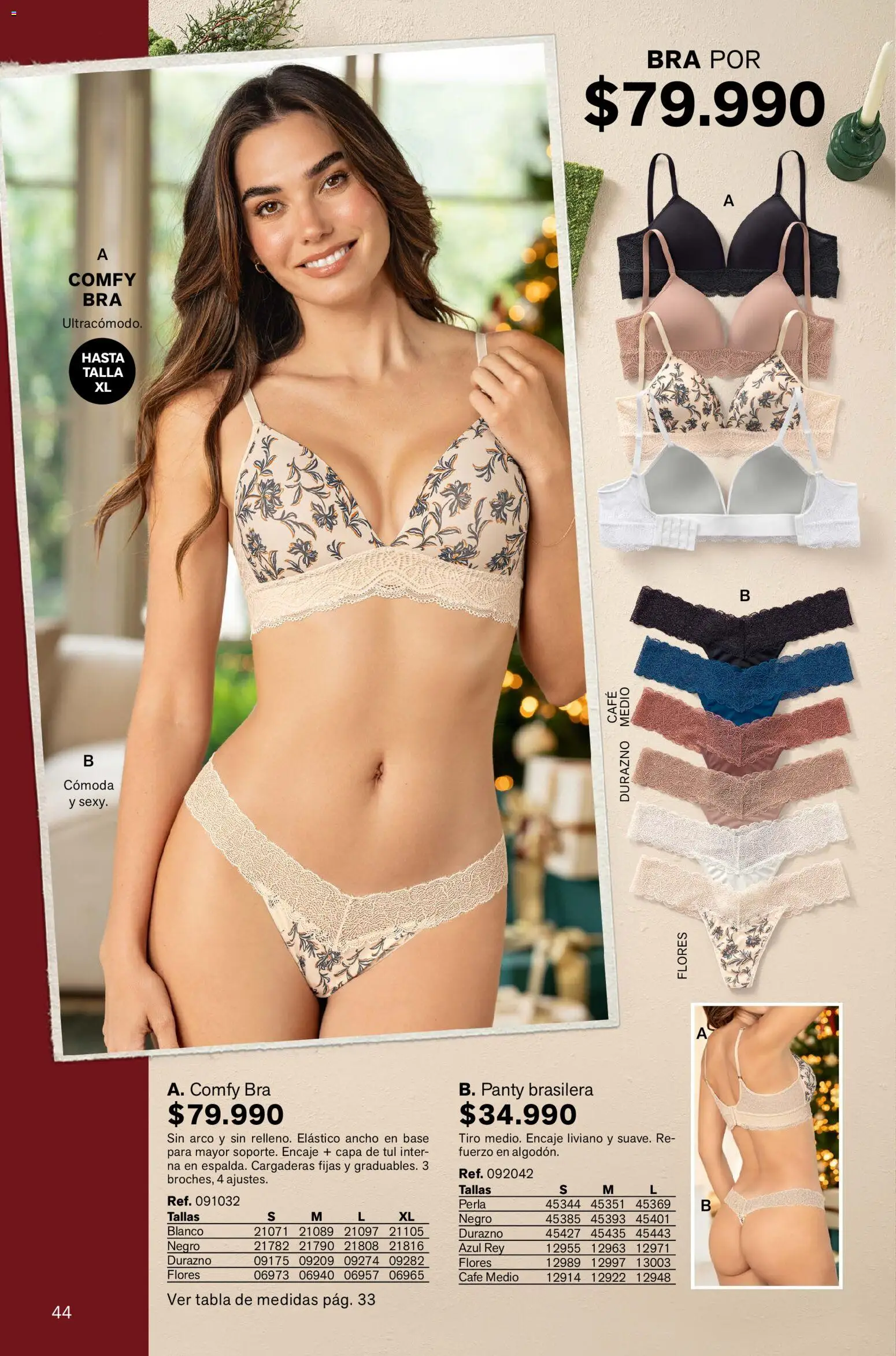 Leonisa revista - valida desde el 13.11.2025 | Página: 44 | Productos: Cómoda, Durazno, Café