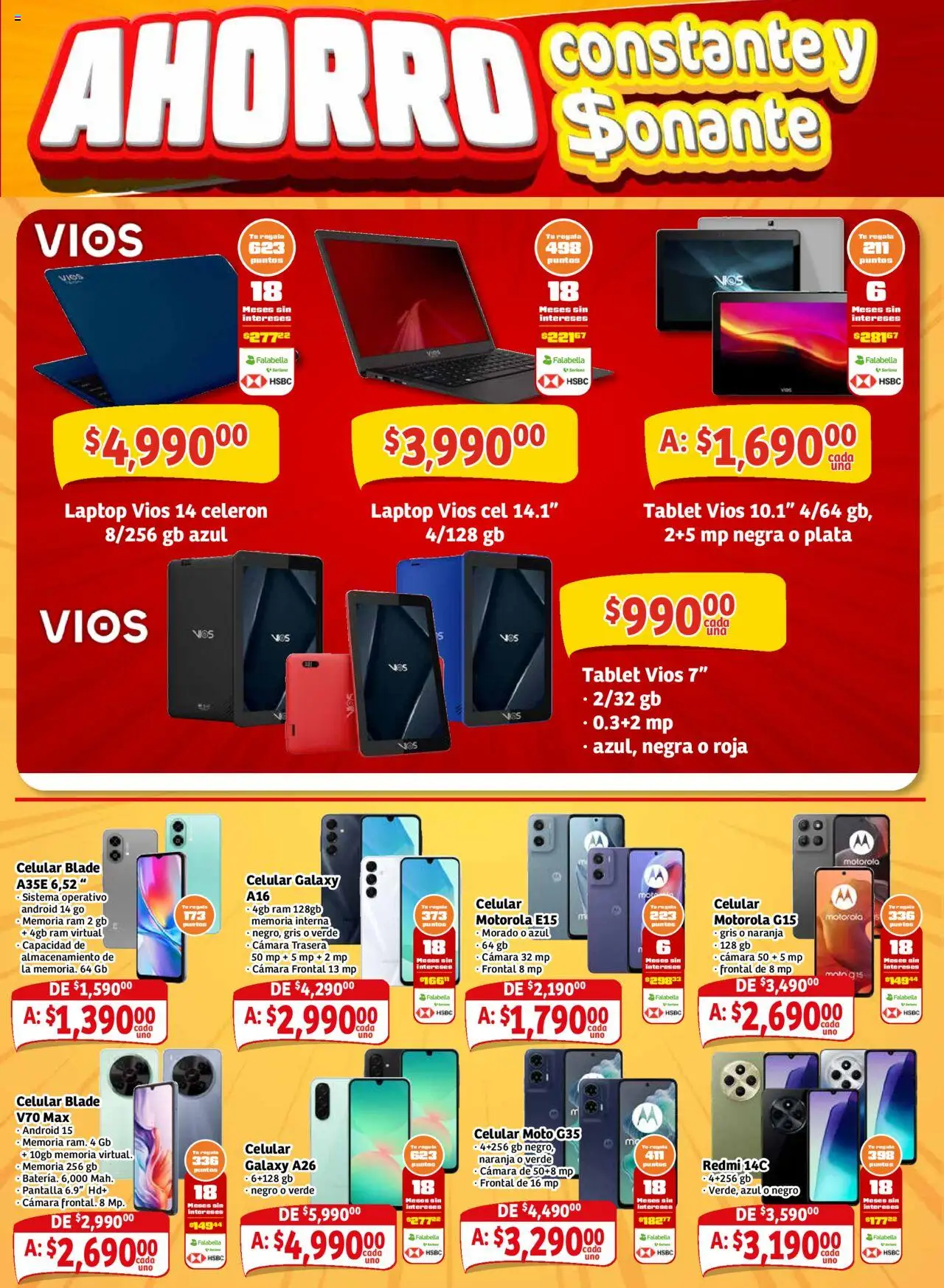 Nuevas ofertas de Soriana válidas en toda la República Mexicana desde el 25.09.2025. ¡Encuentra las mejores ofertas en Soriana - Pesito Valedor Mercado: Edo Mex, Valle De México, Gro, Hgo, Mor, Pue, Qto, Tlax, Ver! | Página: 22 | Productos: Tablet, Cámara, Té