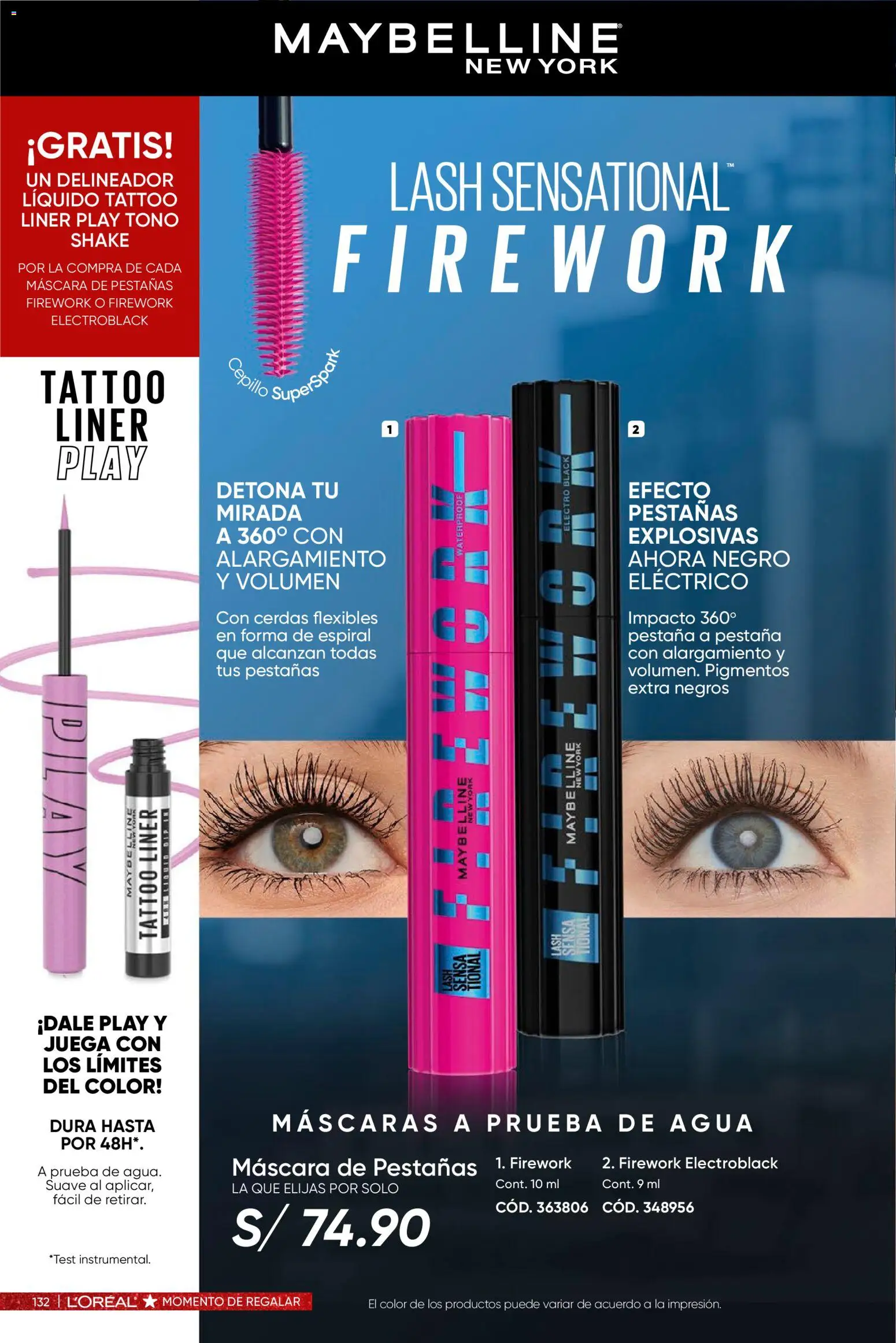 Catálogo Azzorti válido desde 03.11.2025 | Página: 134 | Productos: Máscara, Delineador