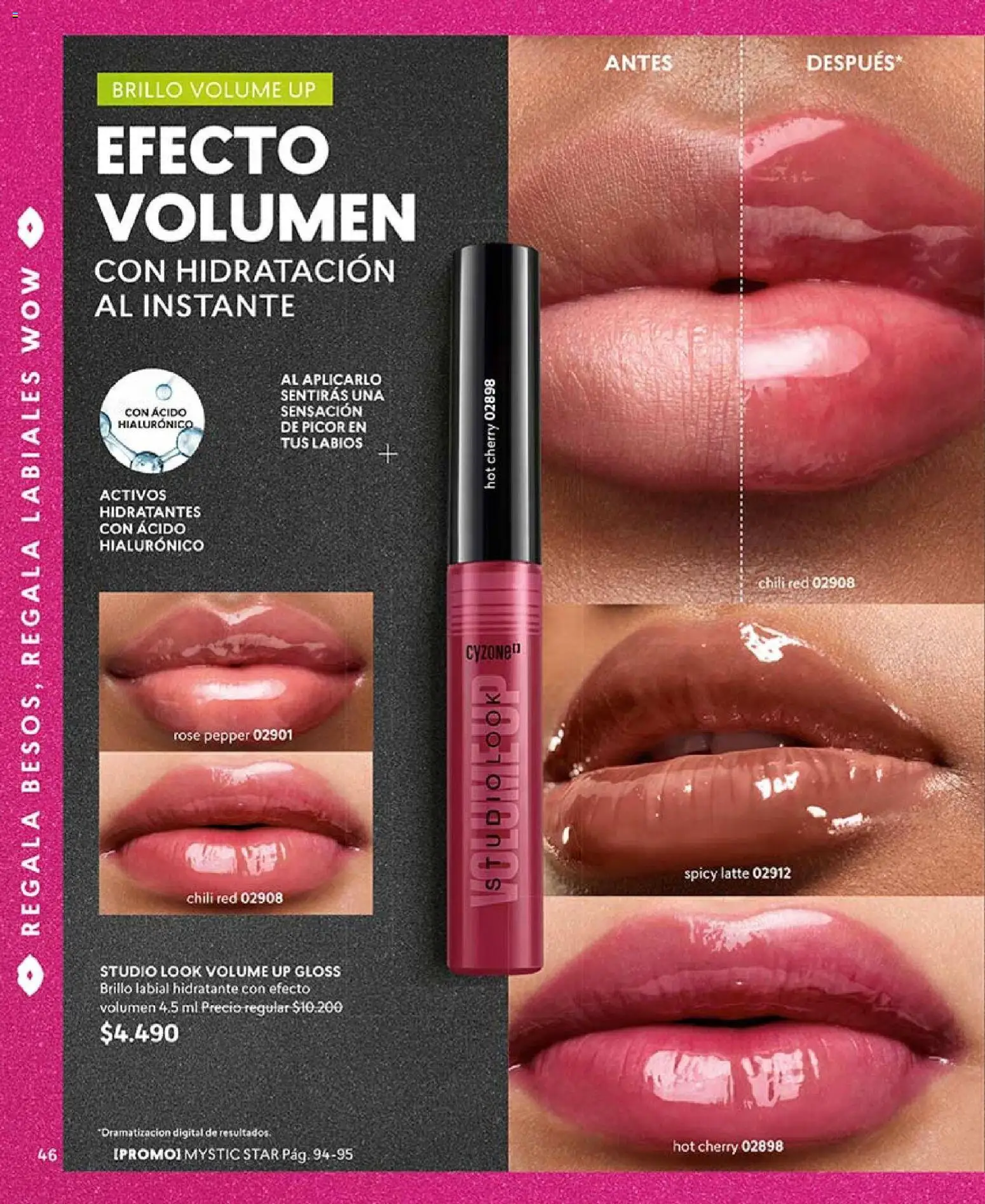 Catálogo CyZone Campaña 18 │ válido desde el 01.12.2025 | Página: 46 | Productos: Brillo, Labial