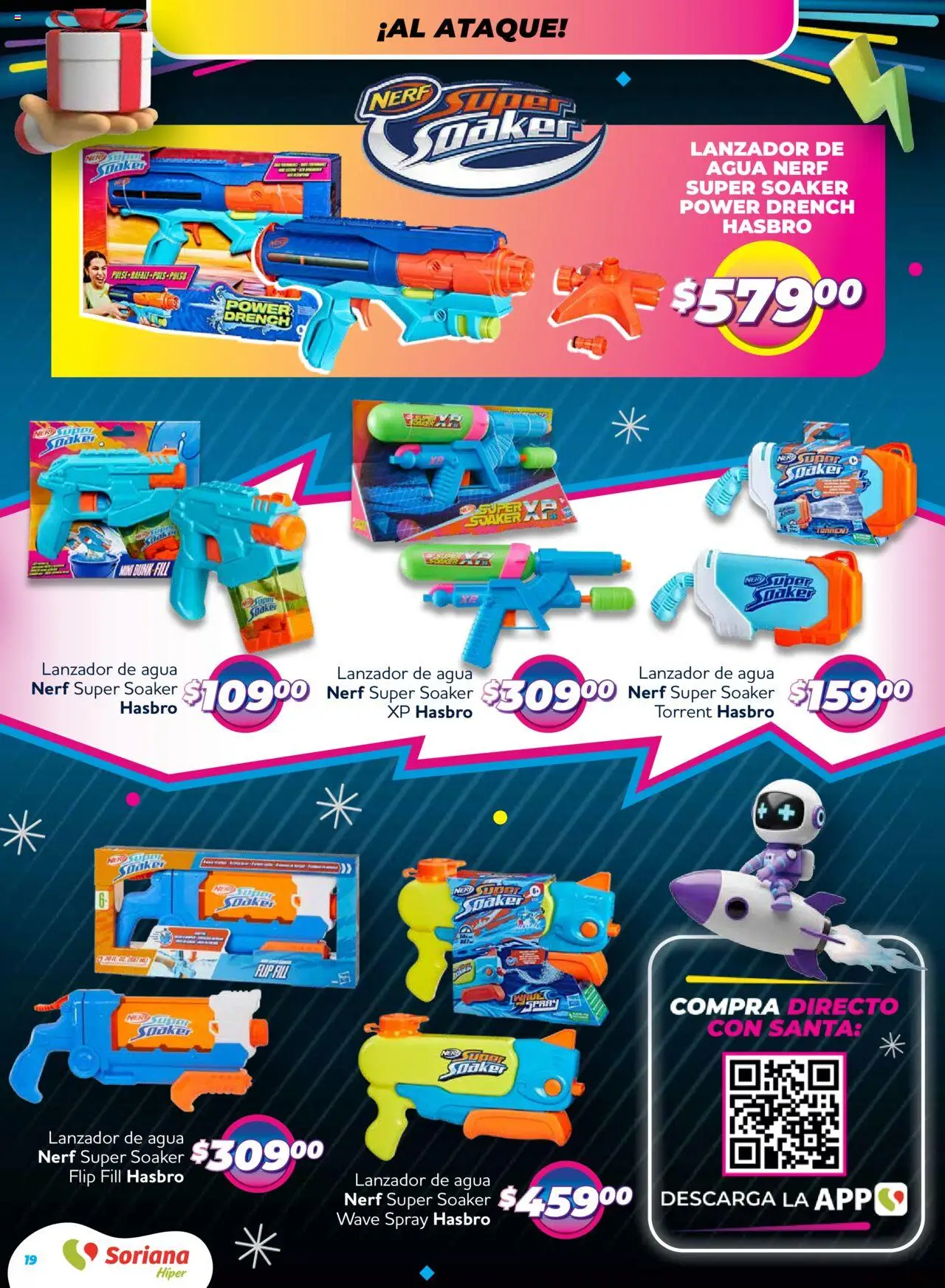 Nuevas ofertas de Soriana válidas en toda la República Mexicana desde el 09.10.2025. ¡Encuentra las mejores ofertas en Soriana - Reino de los Juguetes Híper Nacional! | Página: 19 | Productos: Agua