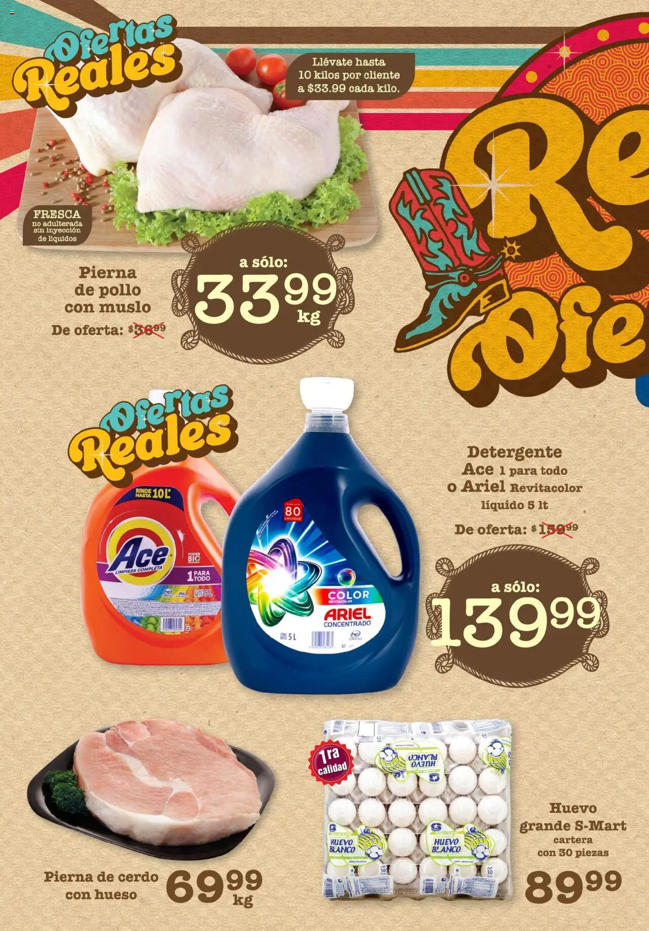 Nuevas ofertas de S-Mart válidas en toda la República Mexicana desde el 29.07.2025. ¡Encuentra las mejores ofertas en S-Mart - Folleto - Chihuahua! | Página: 2 | Productos: Pollo, Detergente, Huevo, Cerdo