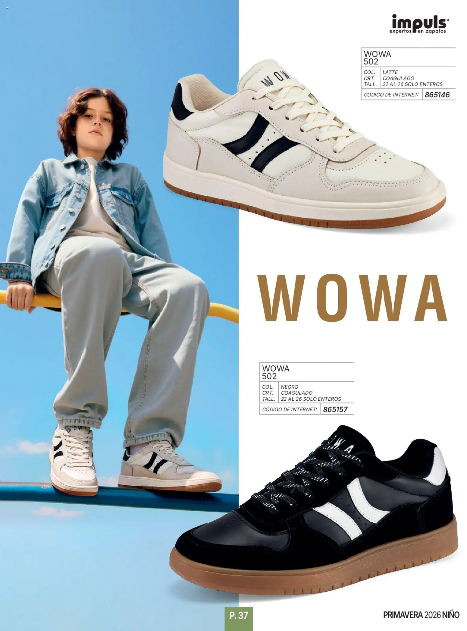 Nuevas ofertas de Impuls válidas en toda la República Mexicana desde el 01.01.2026. ¡Encuentra las mejores ofertas en Impuls catálogo Niño! | Página: 39 | Productos: Zapatos