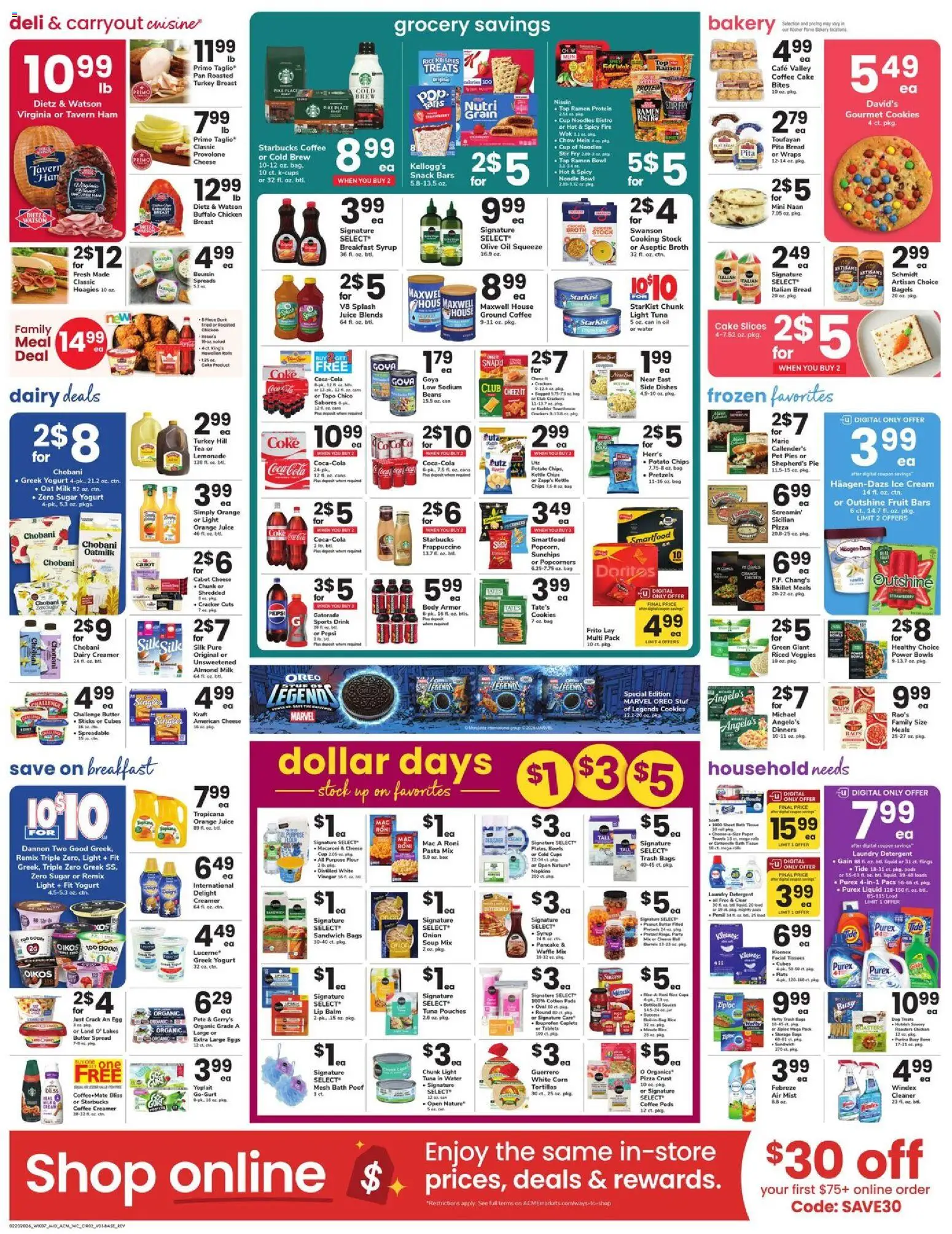 Acme Weekly Ad - NJ - valid from 20.02.2026 | Page: 2 | Products: Water, Sugar, Onion, Bag