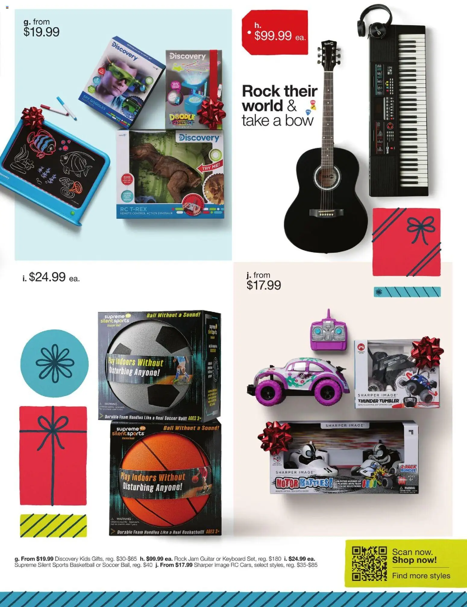 JCPenney Holiday Gift Guide - valid from 05.11.2025 | Page: 23 | Products: Bow, Keyboard, Projector