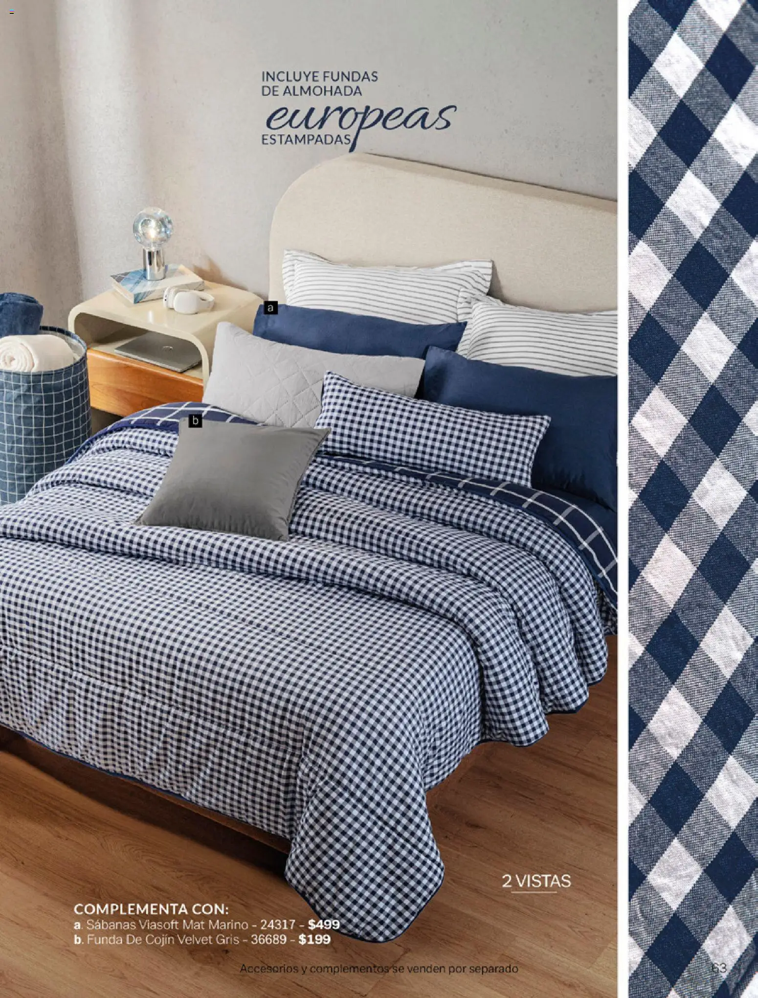 Nuevas ofertas de Vianney válidas en toda la República Mexicana desde el 06.03.2026. ¡Encuentra las mejores ofertas en Vianney catálogo Tu hogar, nuestra pasión! | Página: 65 | Productos: Funda, Almohada, Sabanas