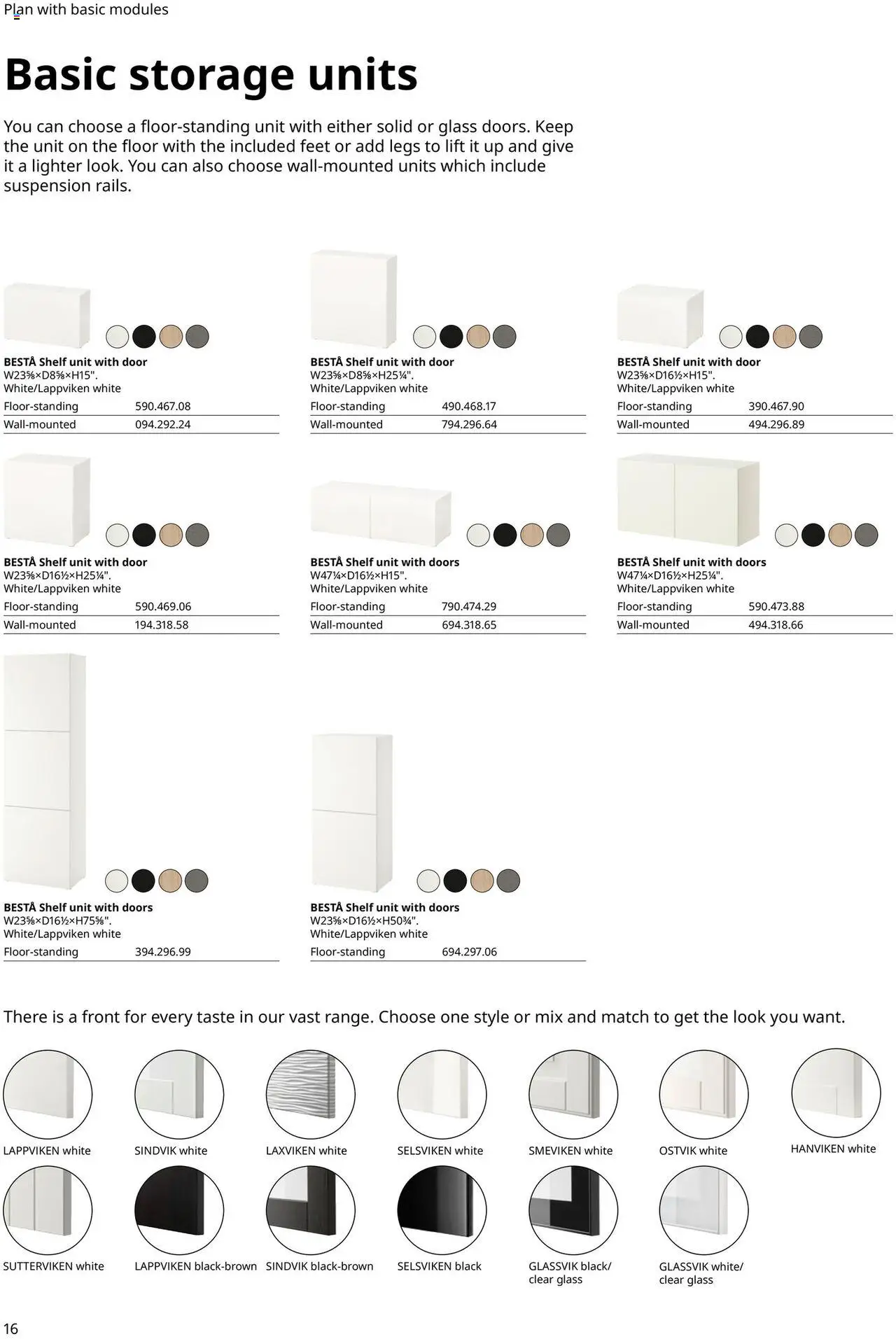 IKEA BESTÅ Buying Guide - valid from 01.01.2025 | Page: 16 | Products: Shelf, Lighter