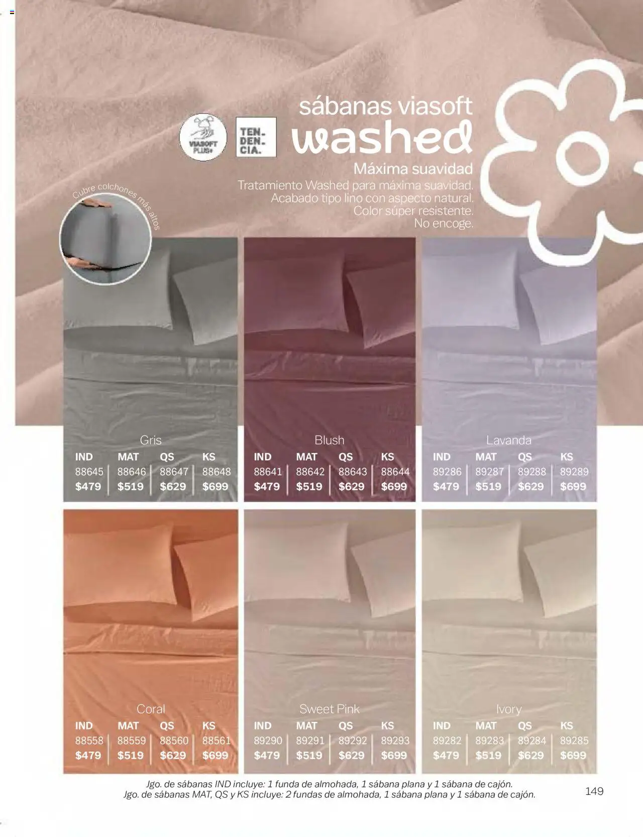 Nuevas ofertas de Vianney válidas en toda la República Mexicana desde el 24.01.2025. ¡Encuentra las mejores ofertas en Vianney catálogo Chavos! | Página: 151 | Productos: Funda, Sabanas