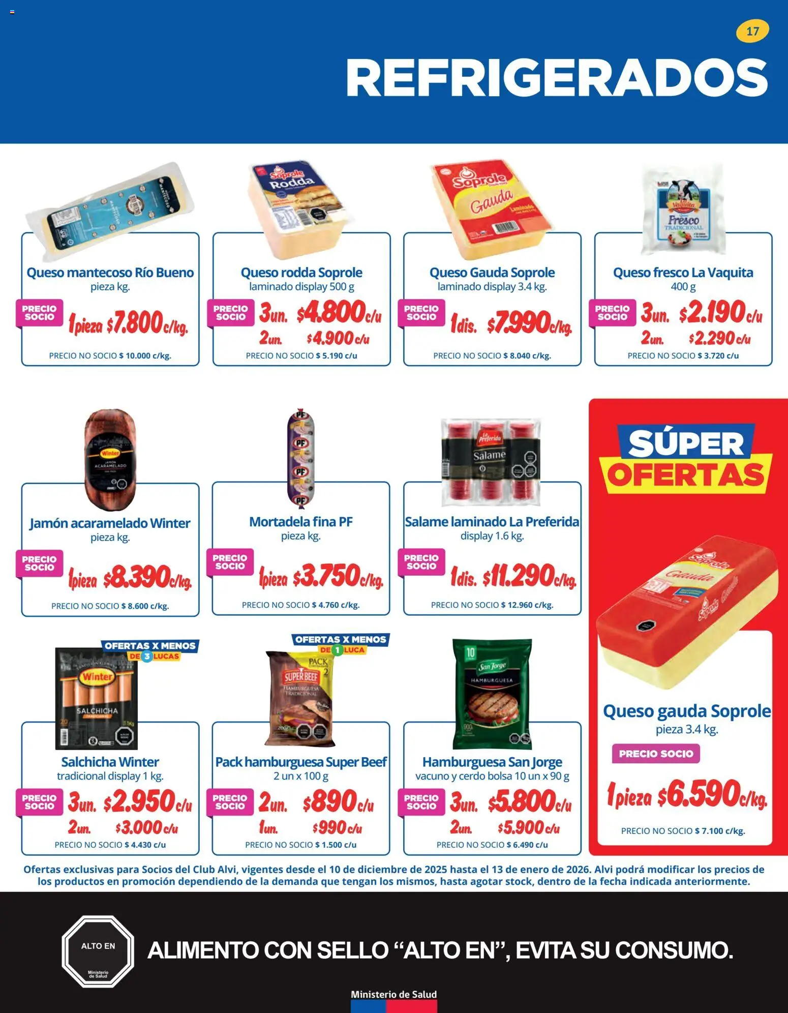Alvi catálogo │ válido desde el 10.12.2025 | Página: 17 | Productos: Bolsa, Queso, Cerdo, Mortadela