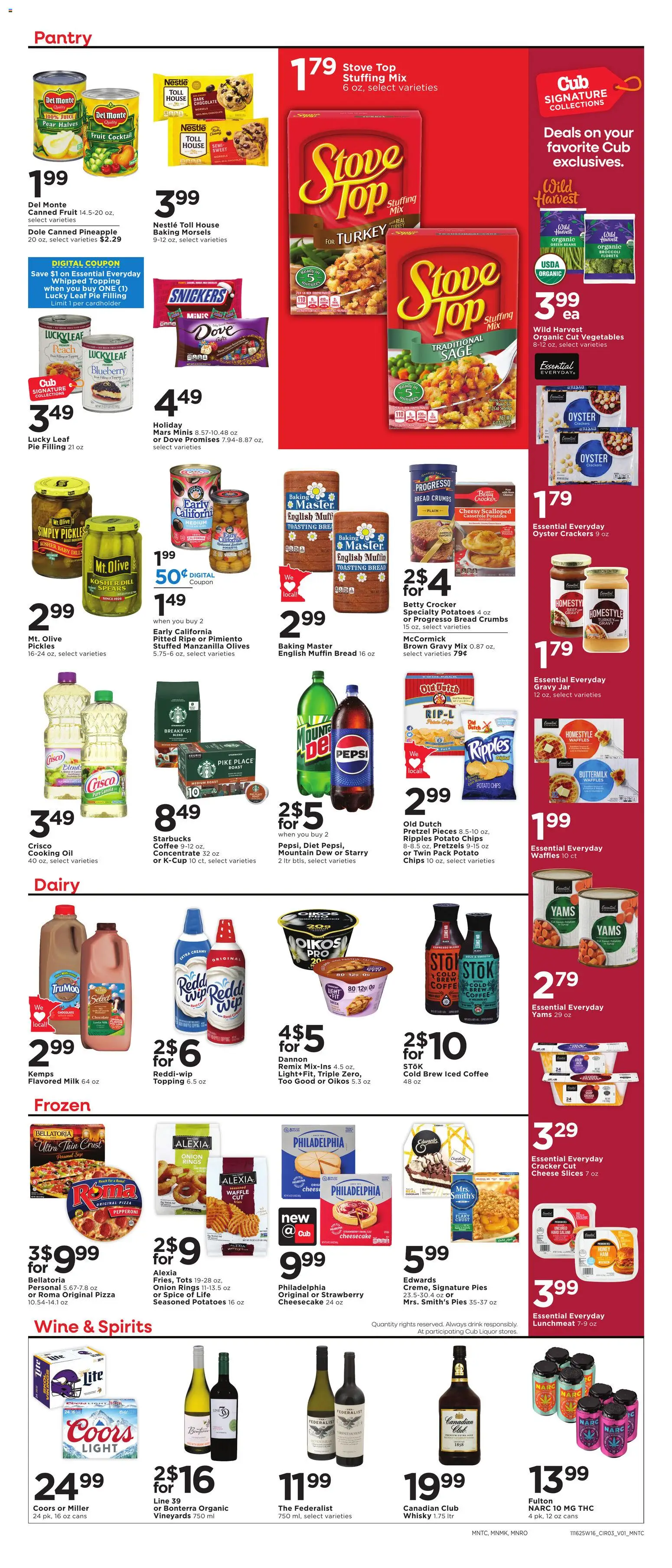 Cub Foods Weekly Ad - valid from 16.11.2025 | Page: 5 | Products: Oil, Beef, Potatoes, Onion