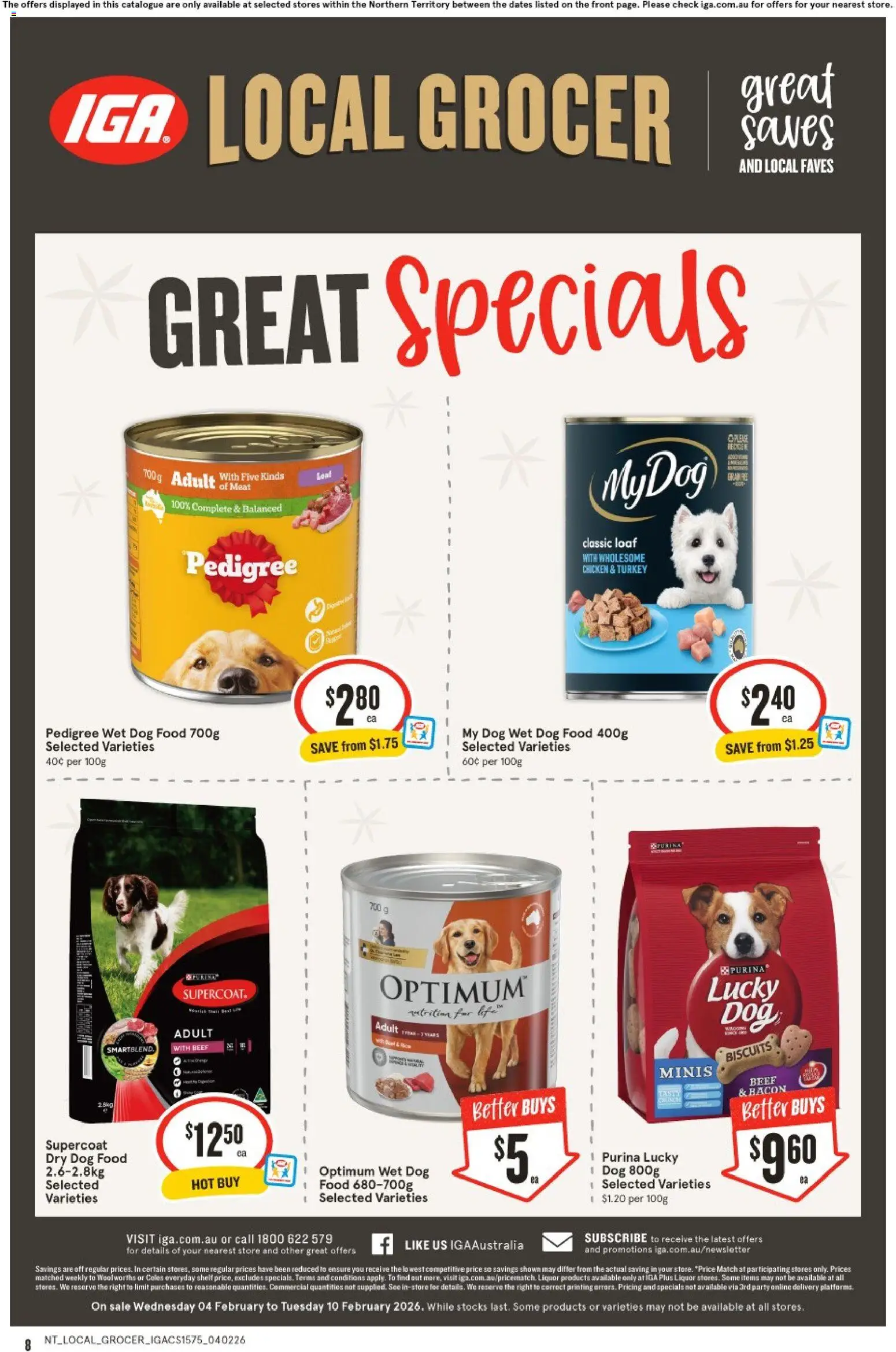IGA catalogue - valid from 04.02.2026 | Page: 8 | Products: Bacon, Chicken, Meat, Turkey