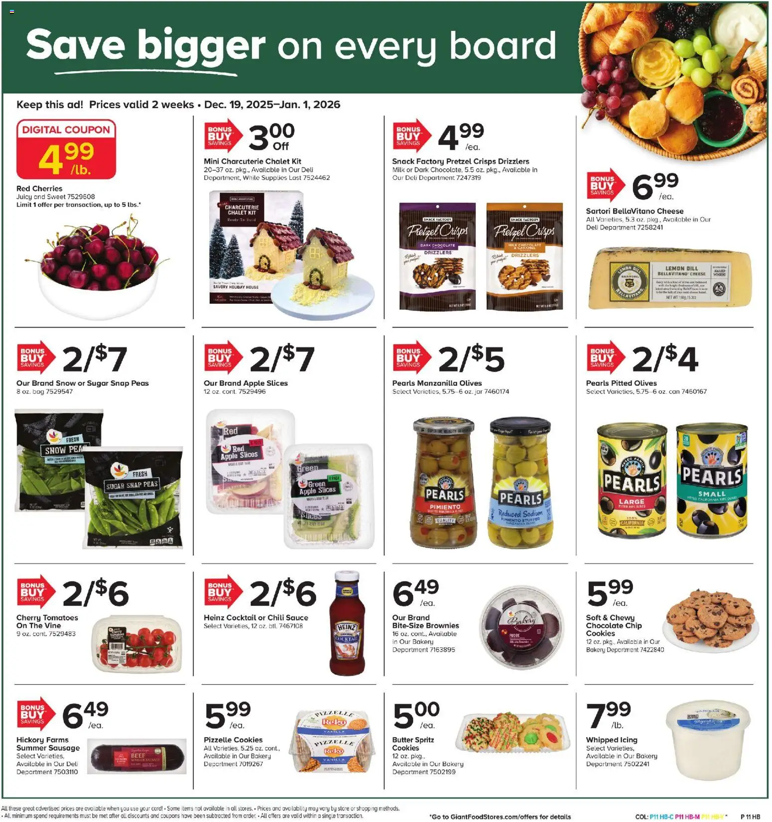 Giant Weekly Ad - valid from 19.12.2025 | Page: 9 | Products: Butter, Cheese, Sauce, Sugar