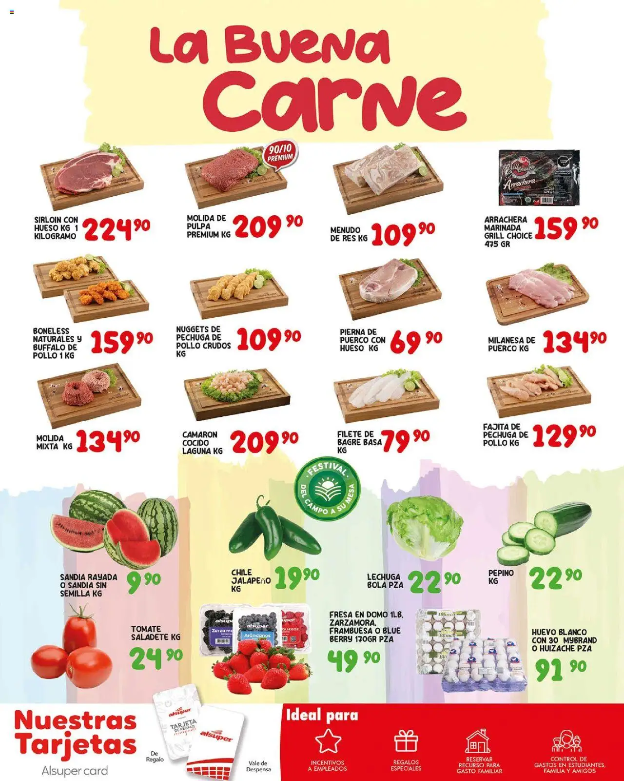 Nuevas ofertas de Alsuper válidas en toda la República Mexicana desde el 22.08.2025. ¡Encuentra las mejores ofertas en Alsuper - Folleto! | Página: 6 | Productos: Pollo, Sandía, Tomate, Despensa