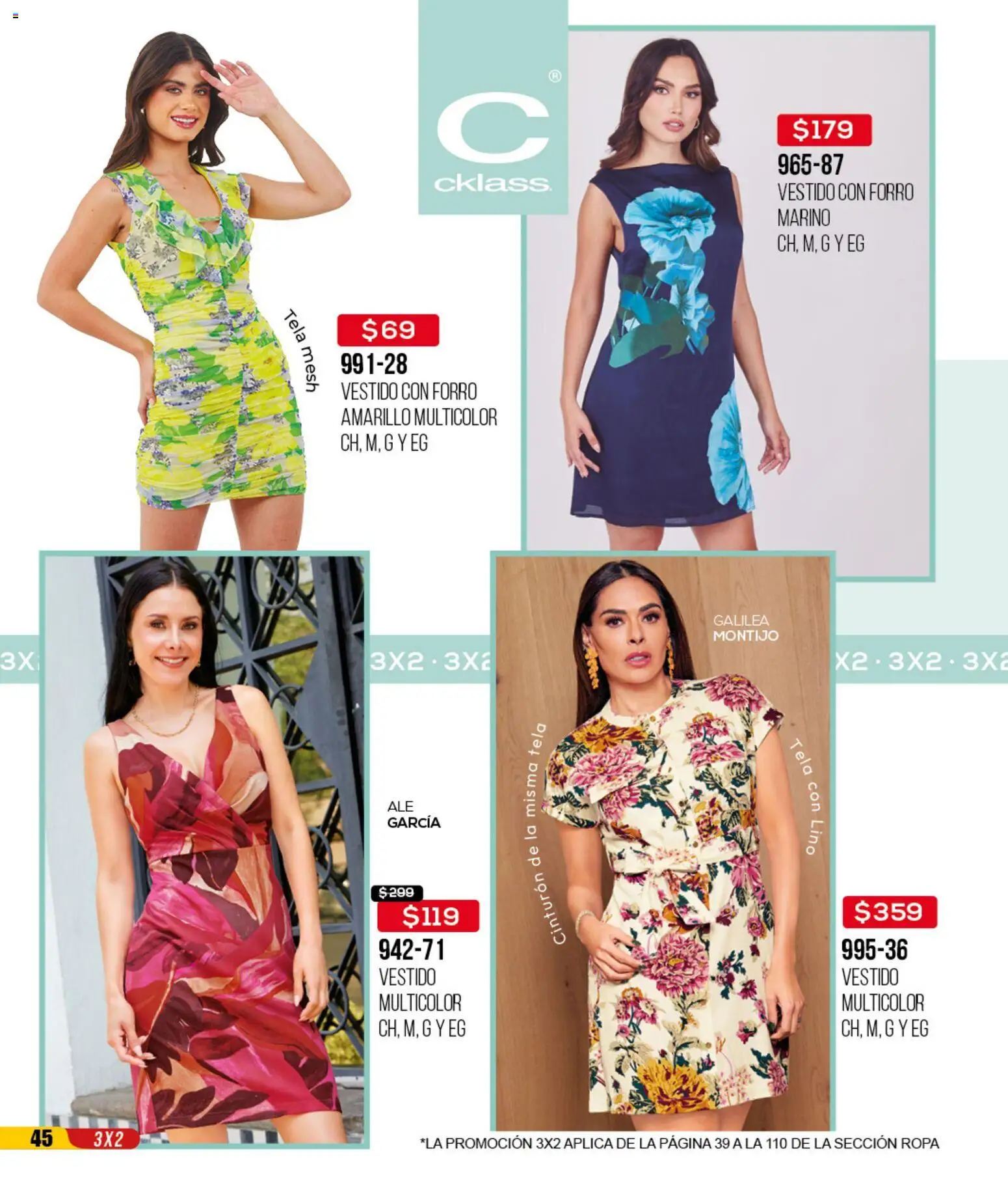 Nuevas ofertas de Cklass válidas en toda la República Mexicana desde el 14.04.2026. ¡Encuentra las mejores ofertas en Cklass catálogo 3X2 Digital Calzado! | Página: 183 | Productos: Cinturón, Ropa, Vestido